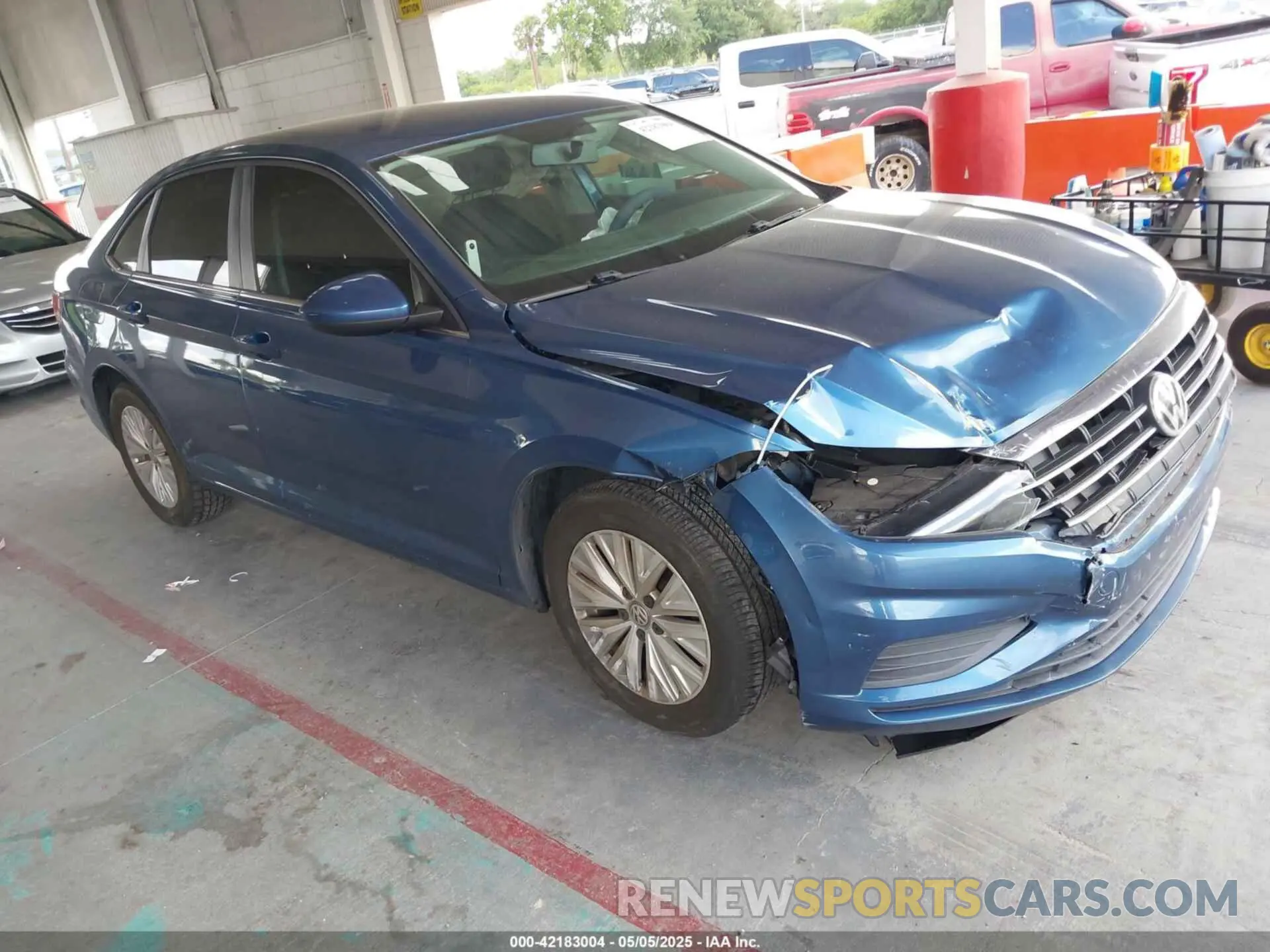 1 Photograph of a damaged car 3VWC57BU4KM005853 VOLKSWAGEN JETTA 2019