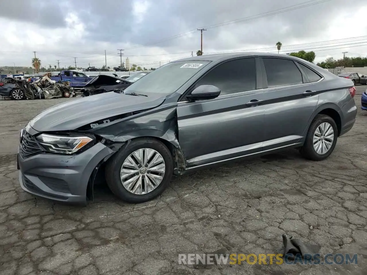 1 Photograph of a damaged car 3VWC57BU6KM094731 VOLKSWAGEN JETTA 2019