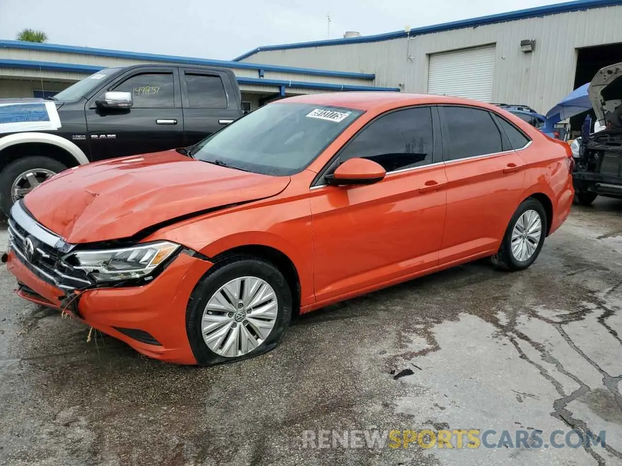 1 Photograph of a damaged car 3VWC57BU6KM133981 VOLKSWAGEN JETTA 2019