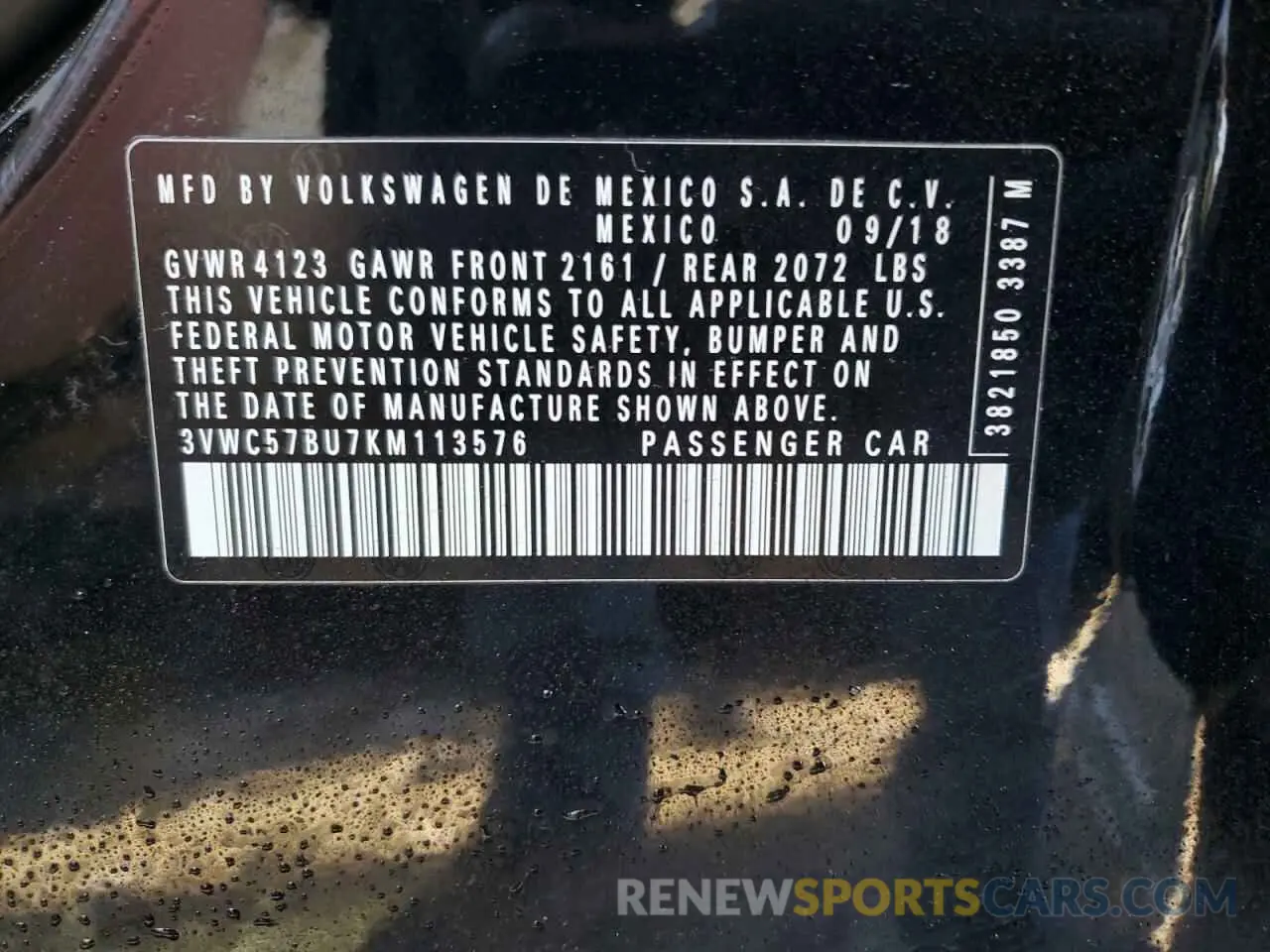 12 Фотография поврежденного автомобиля 3VWC57BU7KM113576 VOLKSWAGEN JETTA 2019