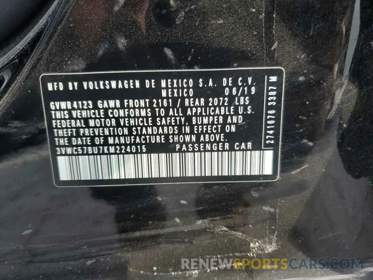 14 Фотография поврежденного автомобиля 3VWC57BU7KM224015 VOLKSWAGEN JETTA 2019