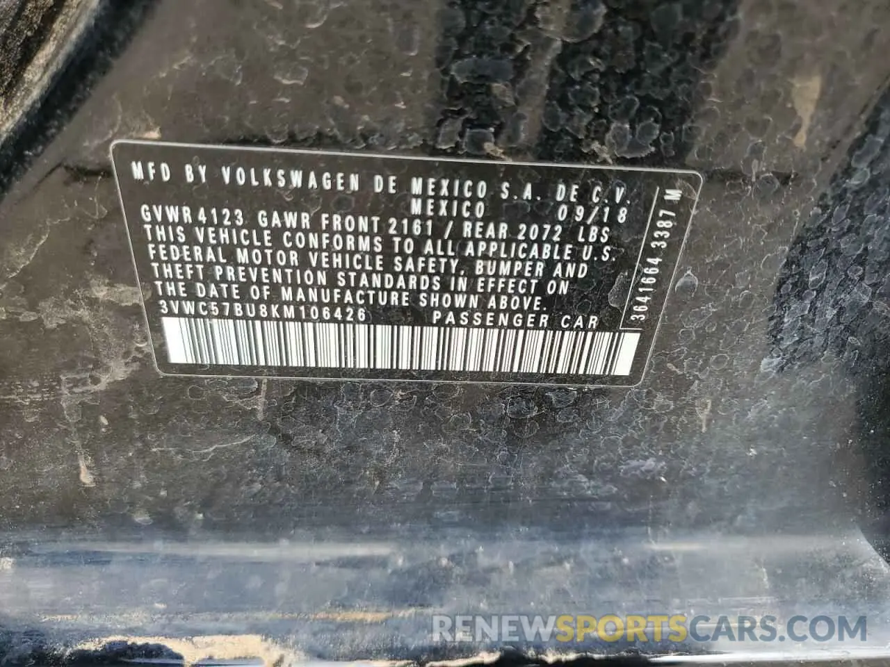 12 Фотография поврежденного автомобиля 3VWC57BU8KM106426 VOLKSWAGEN JETTA 2019
