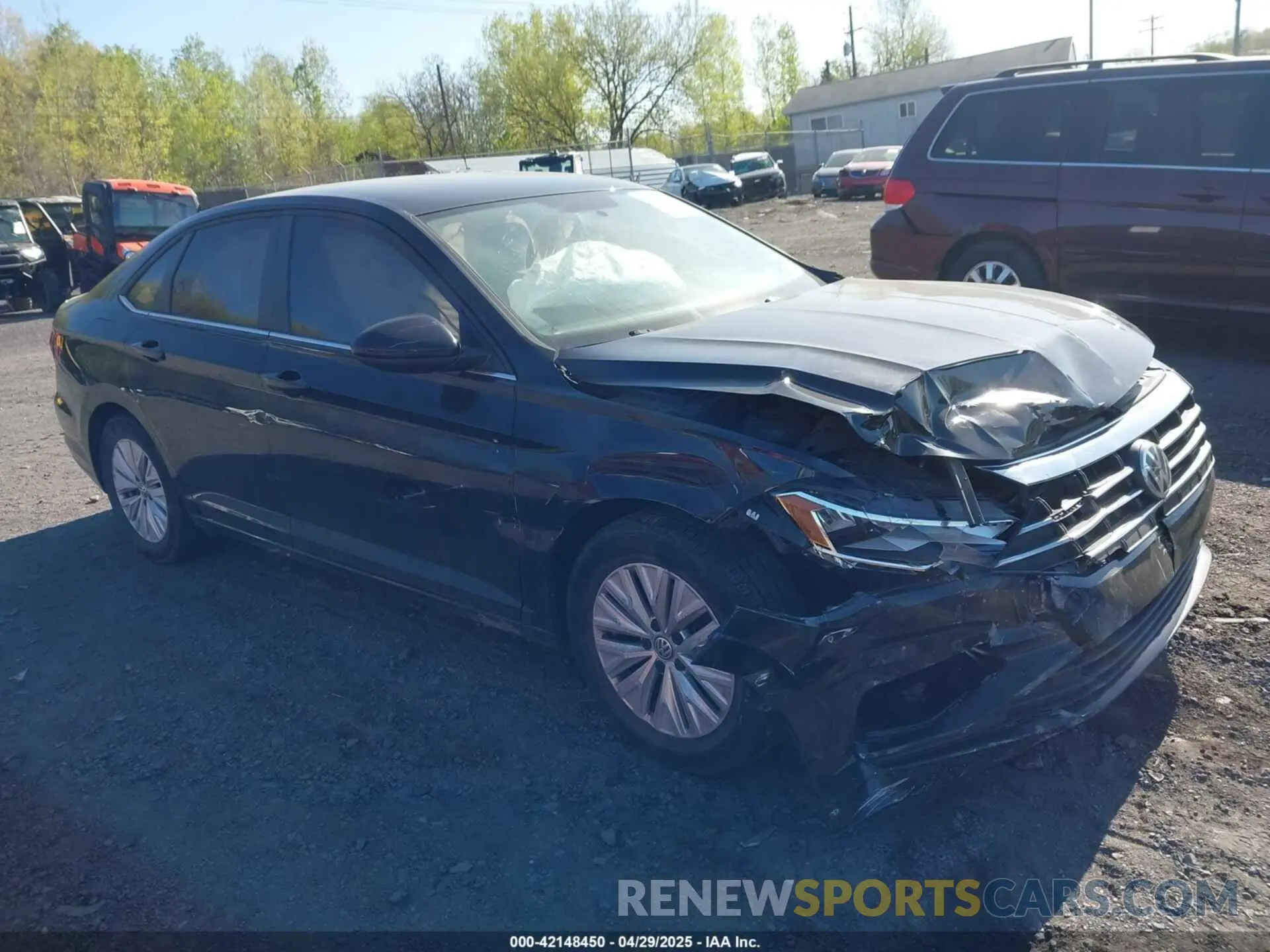 1 Photograph of a damaged car 3VWC57BU8KM128314 VOLKSWAGEN JETTA 2019