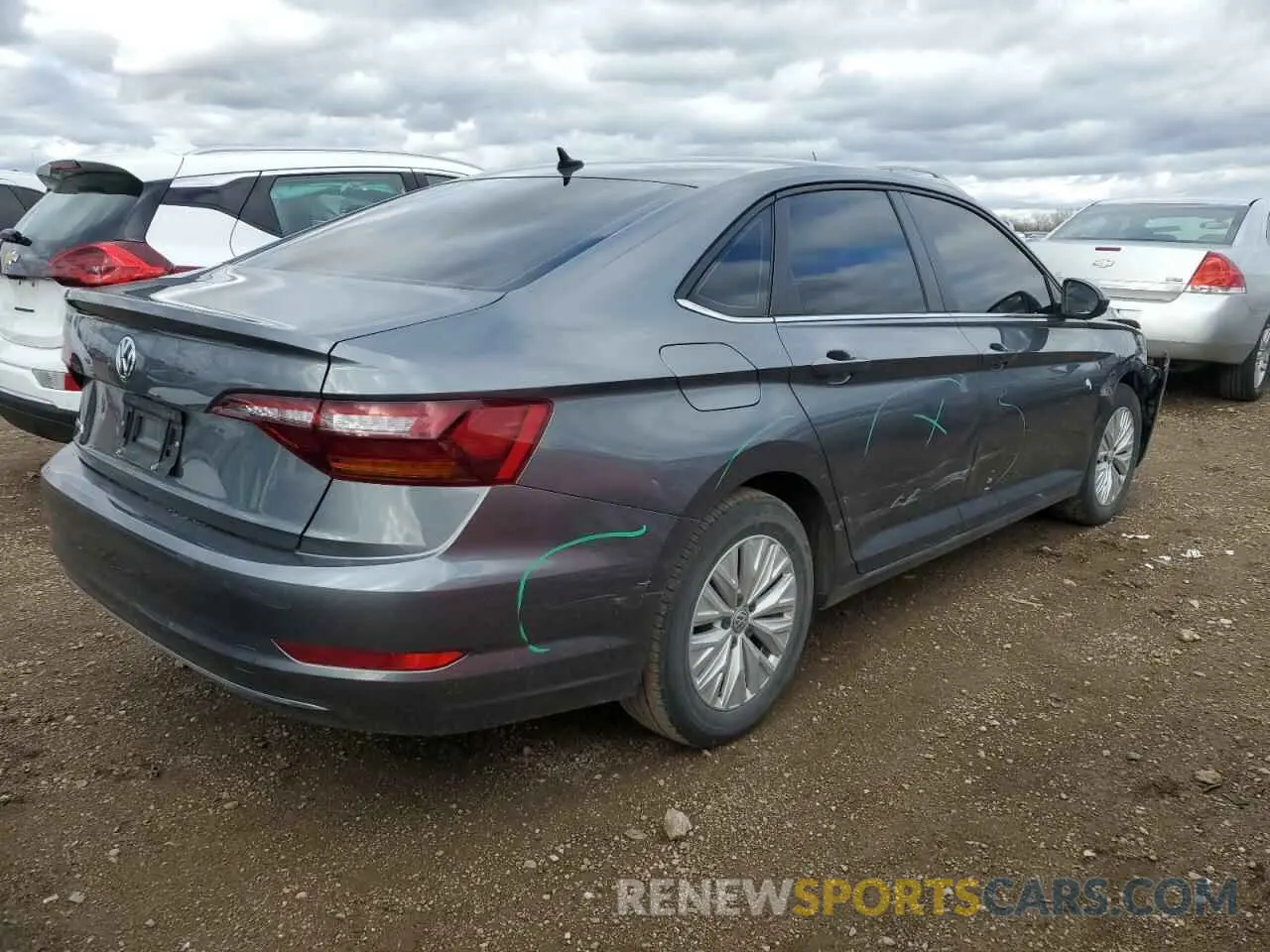 3 Photograph of a damaged car 3VWC57BU9KM134543 VOLKSWAGEN JETTA 2019