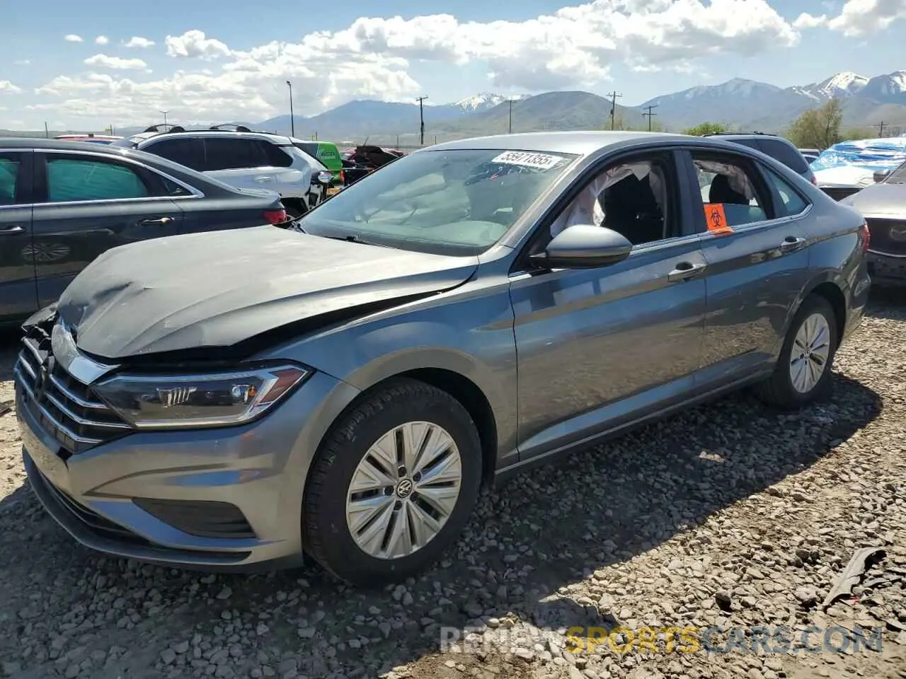 1 Photograph of a damaged car 3VWC57BU9KM216675 VOLKSWAGEN JETTA 2019