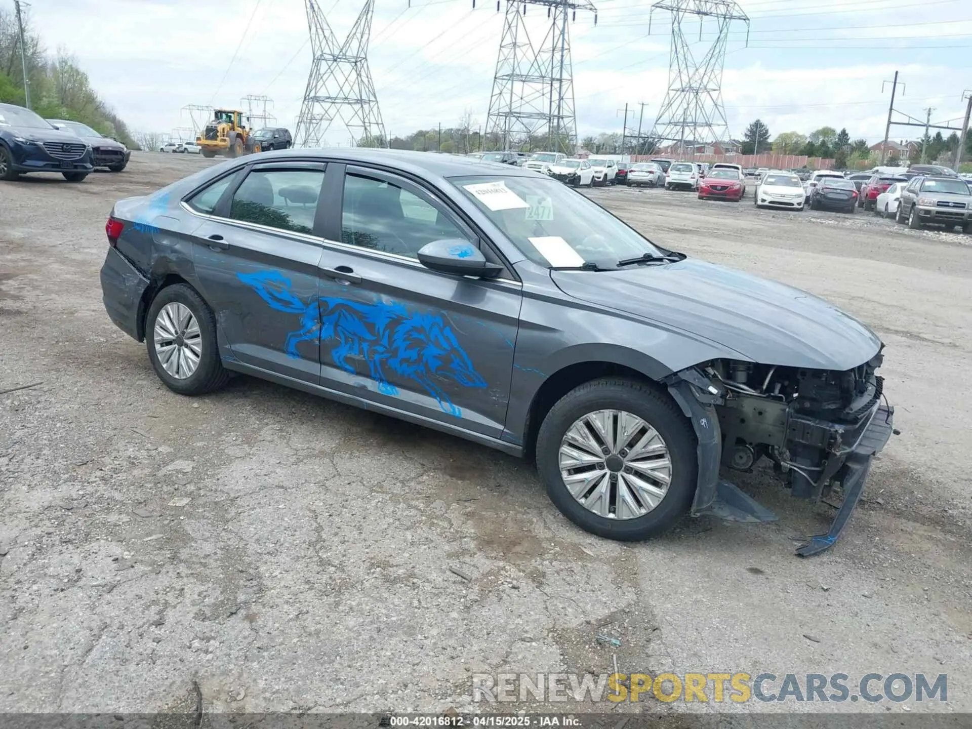 1 Photograph of a damaged car 3VWC57BUXKM144711 VOLKSWAGEN JETTA 2019
