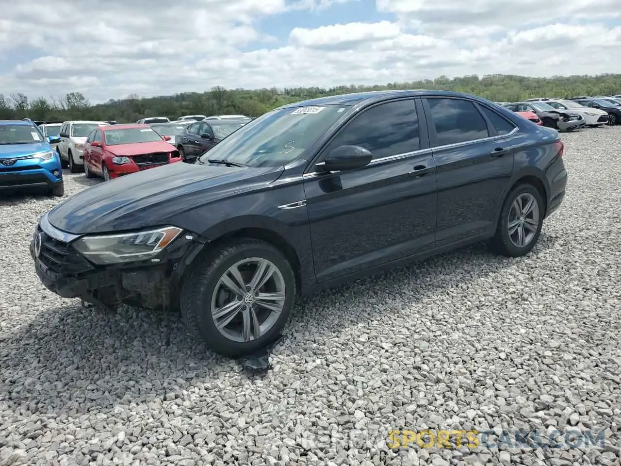 1 Photograph of a damaged car 3VWCB7BU0KM201068 VOLKSWAGEN JETTA 2019