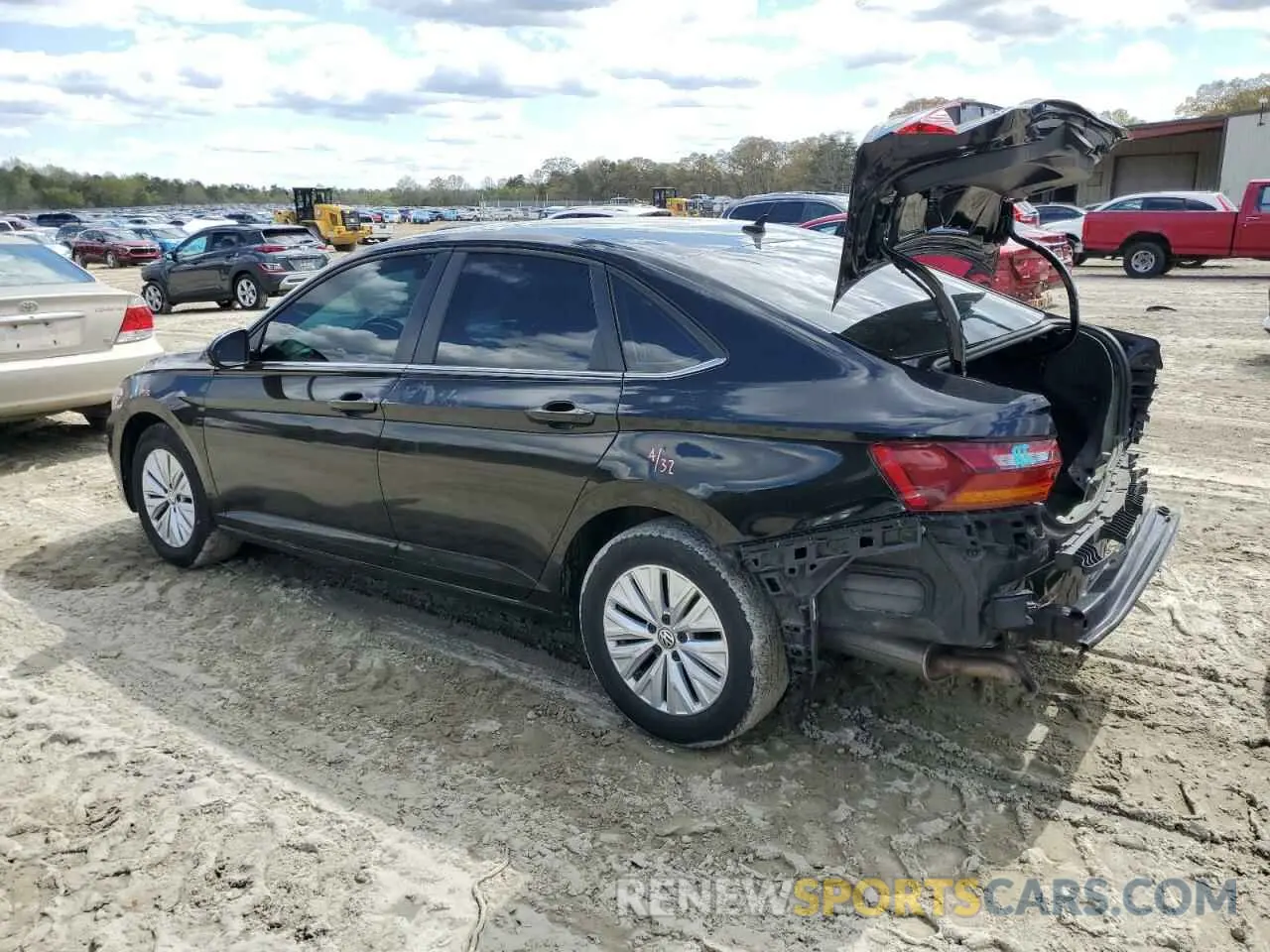 2 Photograph of a damaged car 3VWCB7BU1KM223936 VOLKSWAGEN JETTA 2019