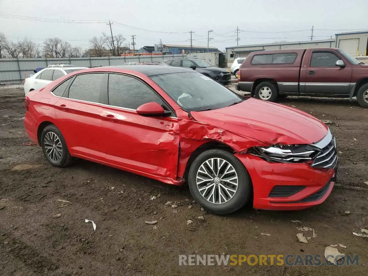 4 Photograph of a damaged car 3VWCB7BU2KM224707 VOLKSWAGEN JETTA 2019