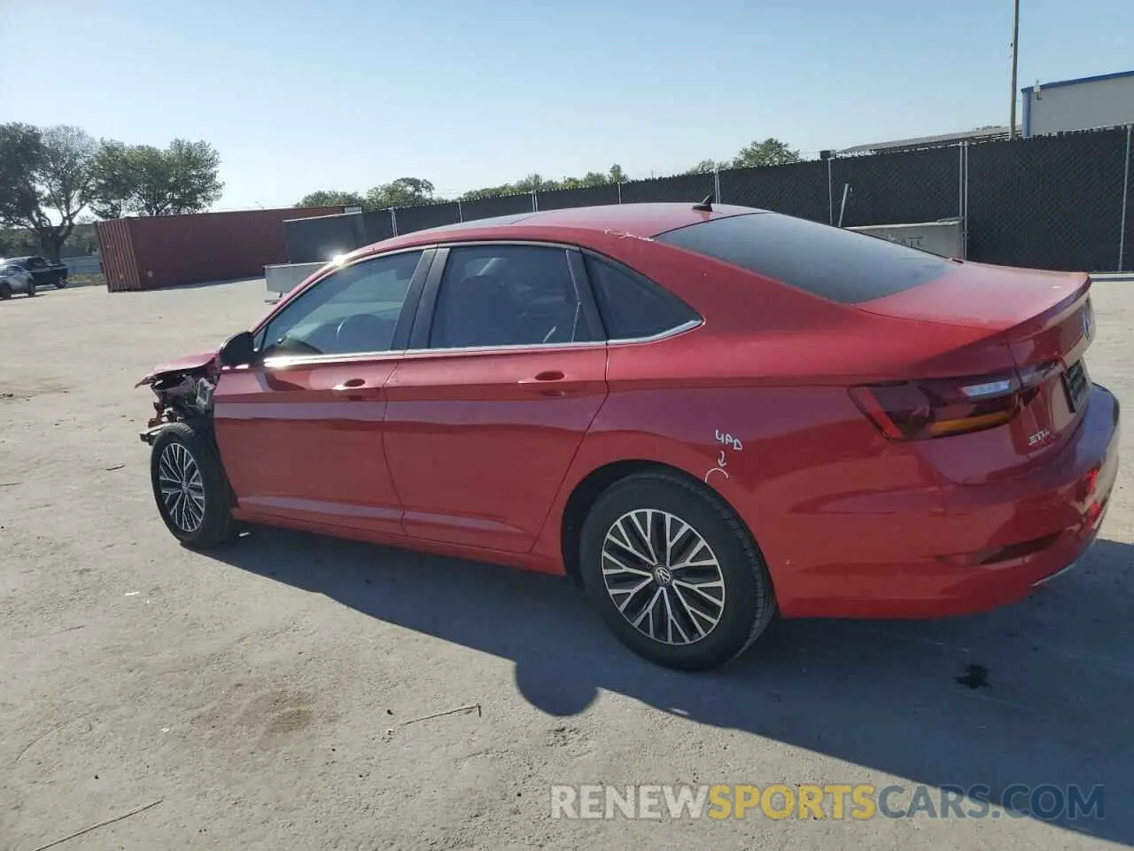 2 Photograph of a damaged car 3VWCB7BU6KM158100 VOLKSWAGEN JETTA 2019
