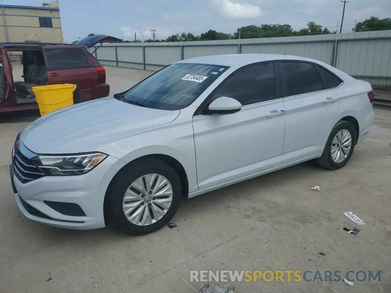 1 Photograph of a damaged car 3VWCB7BU8KM141234 VOLKSWAGEN JETTA 2019