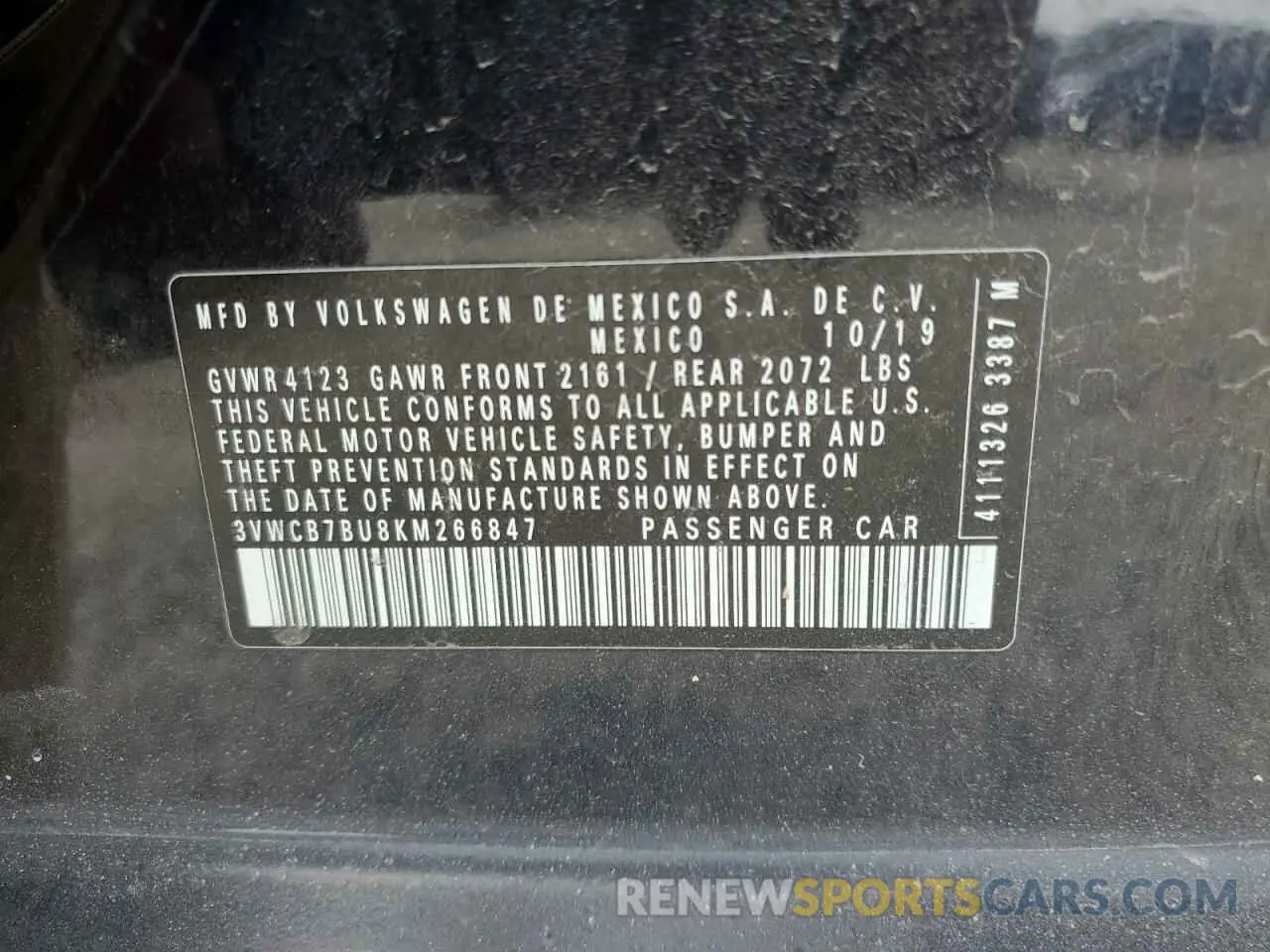 12 Фотография поврежденного автомобиля 3VWCB7BU8KM266847 VOLKSWAGEN JETTA 2019