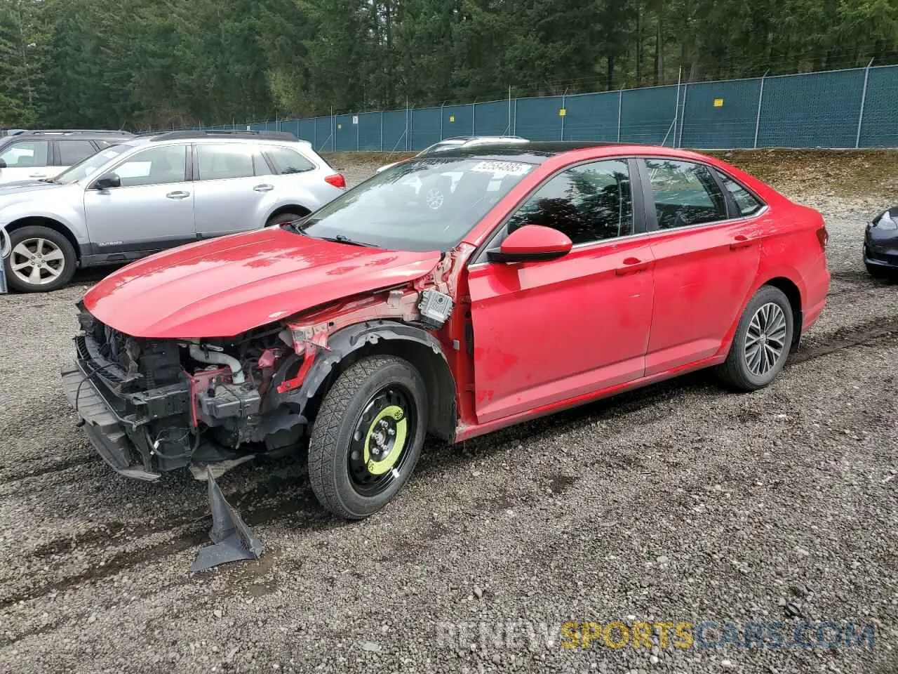 1 Photograph of a damaged car 3VWE57BU1KM052119 VOLKSWAGEN JETTA 2019
