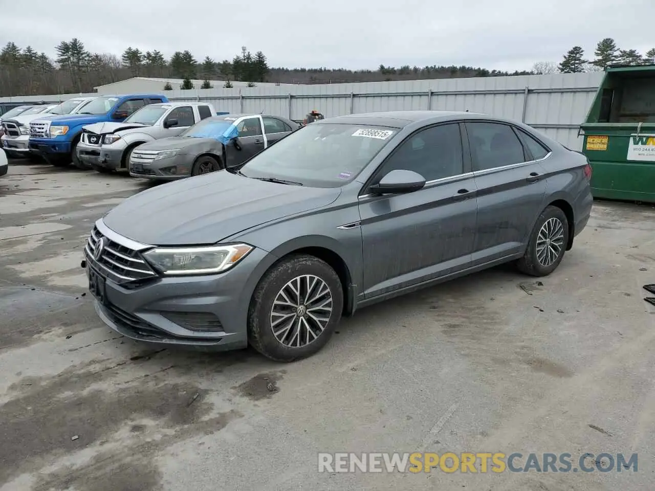 1 Photograph of a damaged car 3VWE57BU1KM085752 VOLKSWAGEN JETTA 2019
