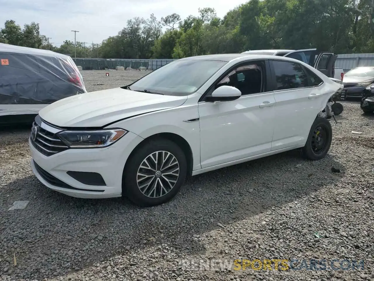 1 Photograph of a damaged car 3VWE57BU2KM084867 VOLKSWAGEN JETTA 2019