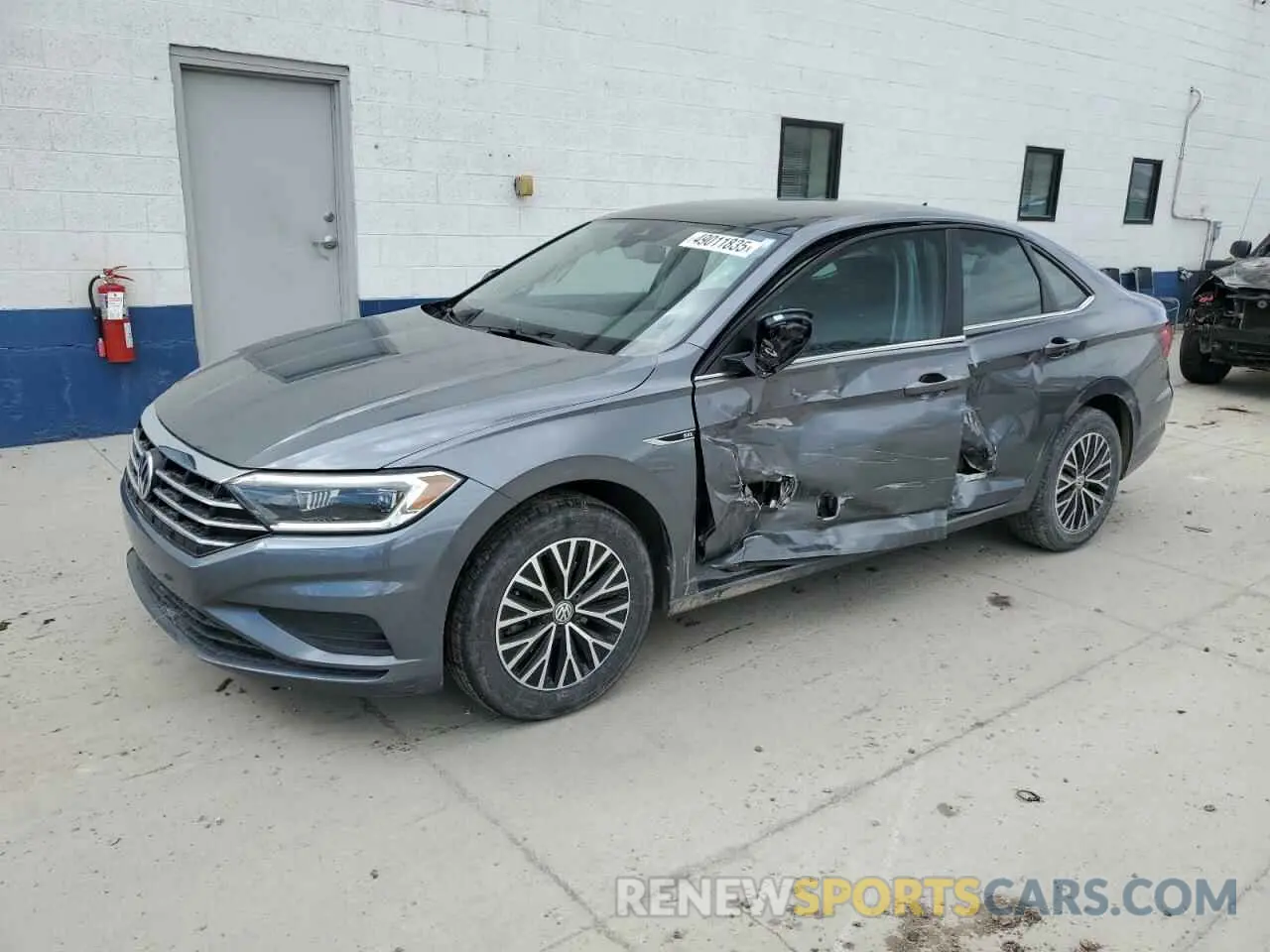 1 Photograph of a damaged car 3VWE57BU7KM170062 VOLKSWAGEN JETTA 2019