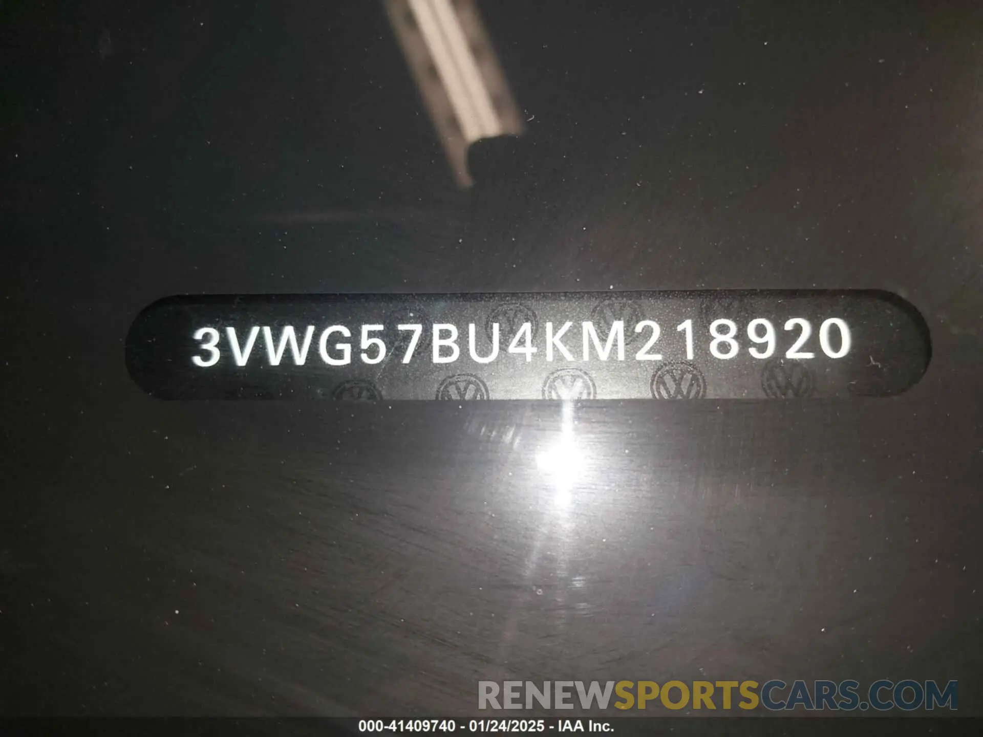 12 Photograph of a damaged car 3VWG57BU4KM218920 VOLKSWAGEN JETTA 2019