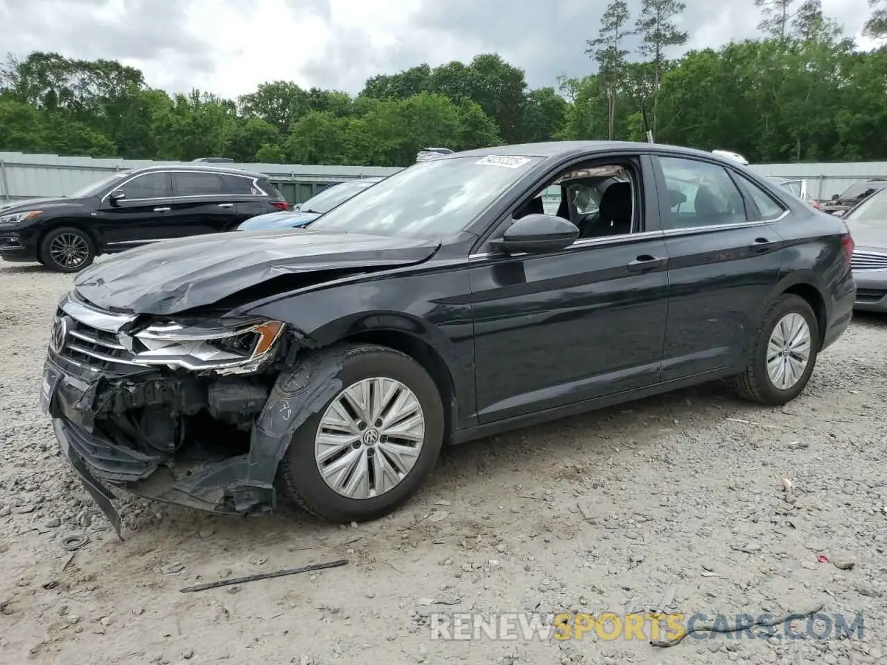 1 Photograph of a damaged car 3VWN57BU5KM101001 VOLKSWAGEN JETTA 2019