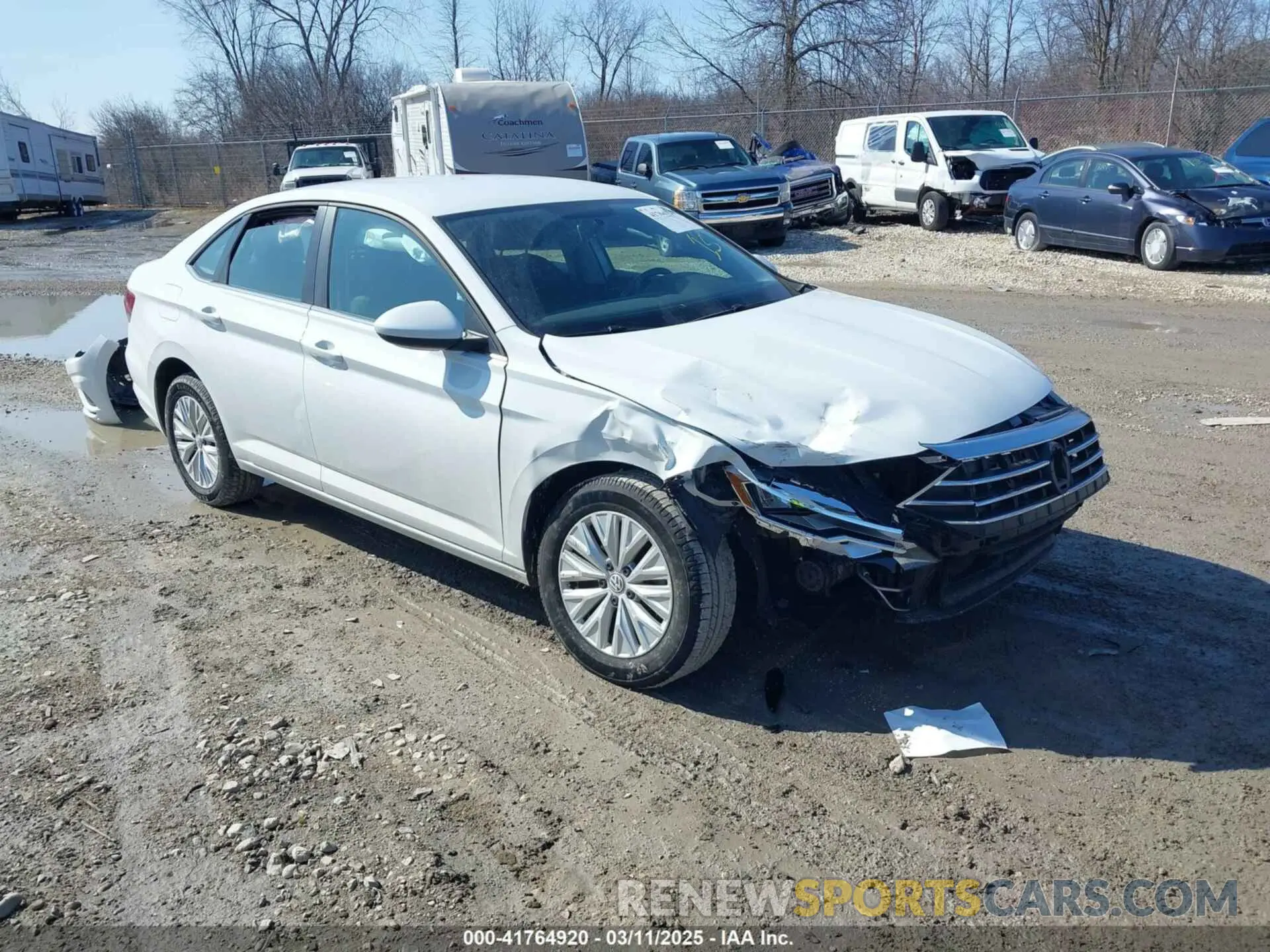 1 Photograph of a damaged car 3VWCB7BU3LM063558 VOLKSWAGEN JETTA 2020