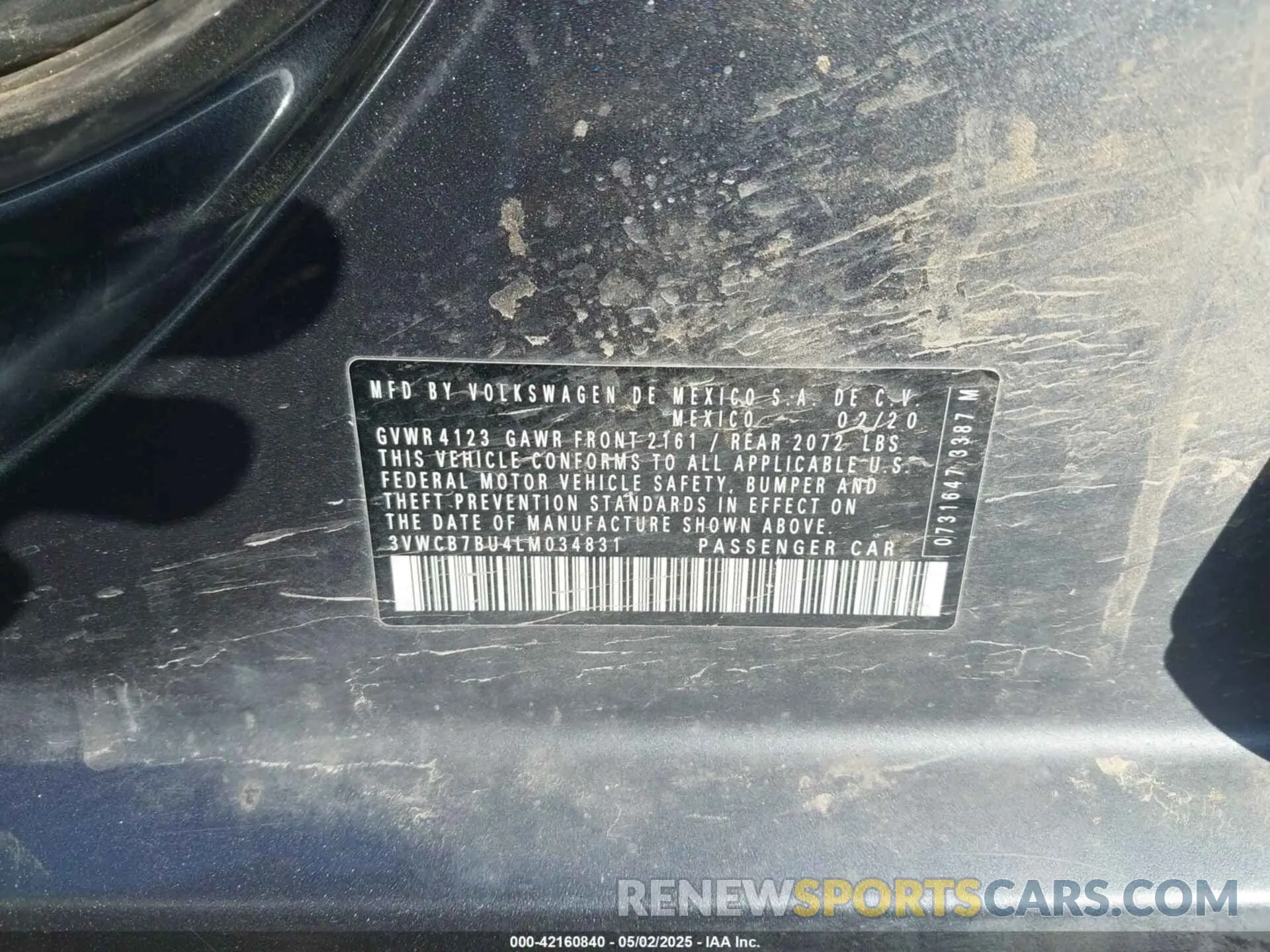 9 Фотография поврежденного автомобиля 3VWCB7BU4LM034831 VOLKSWAGEN JETTA 2020