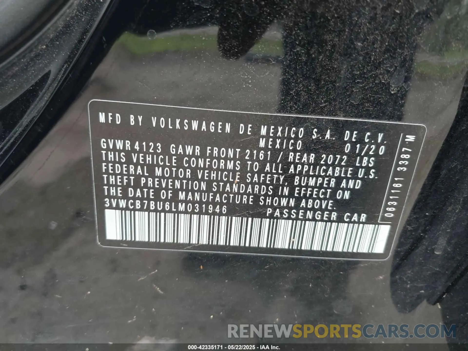 9 Фотография поврежденного автомобиля 3VWCB7BU6LM031946 VOLKSWAGEN JETTA 2020