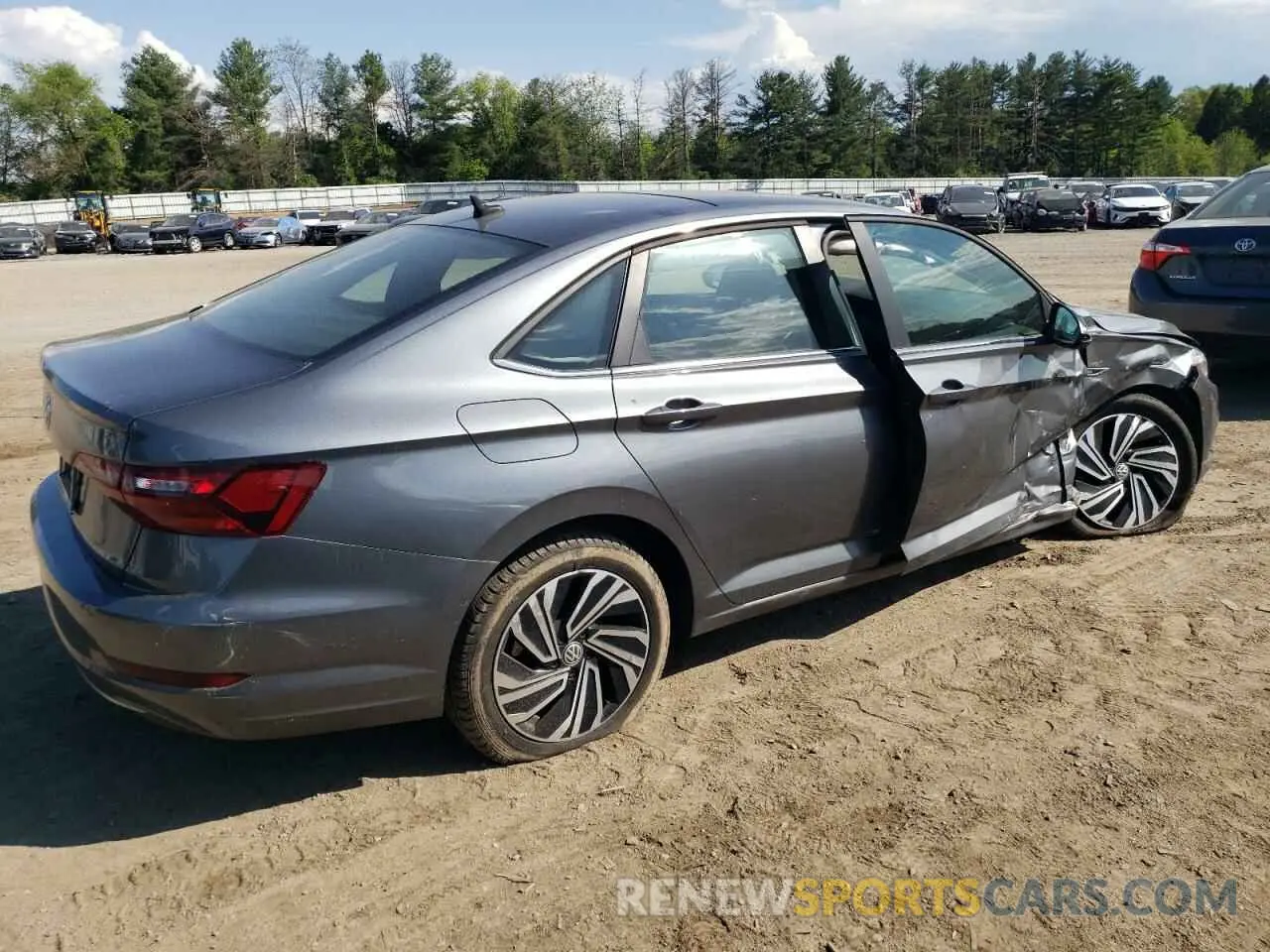 3 Photograph of a damaged car 3VWEB7BU1LM010320 VOLKSWAGEN JETTA 2020