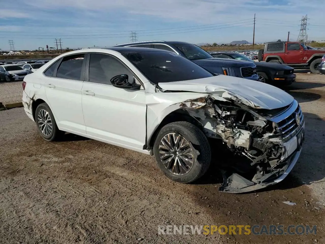 4 Фотография поврежденного автомобиля 3VWC57BU0MM008462 VOLKSWAGEN JETTA 2021