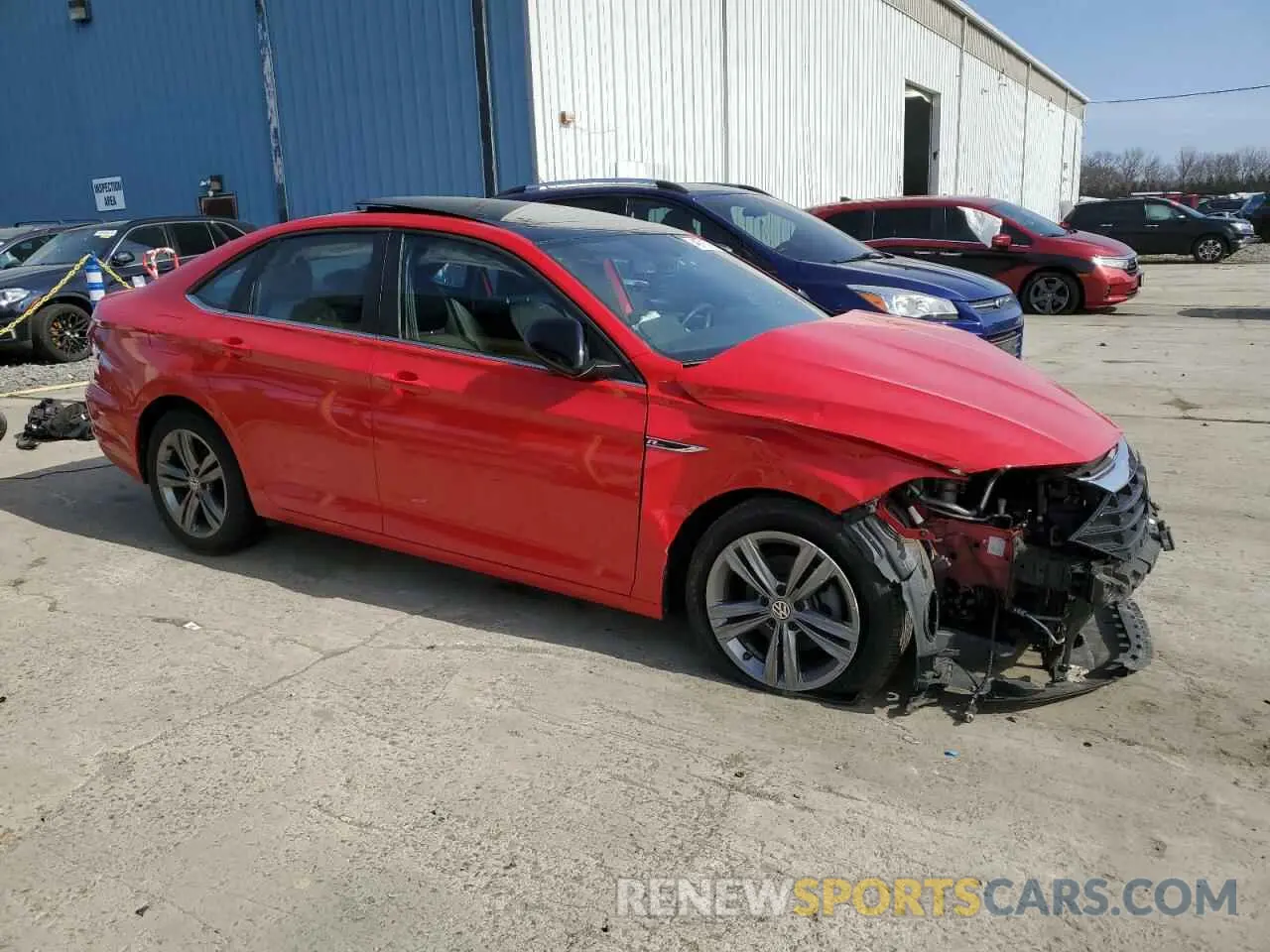 4 Фотография поврежденного автомобиля 3VWC57BU1MM017462 VOLKSWAGEN JETTA 2021