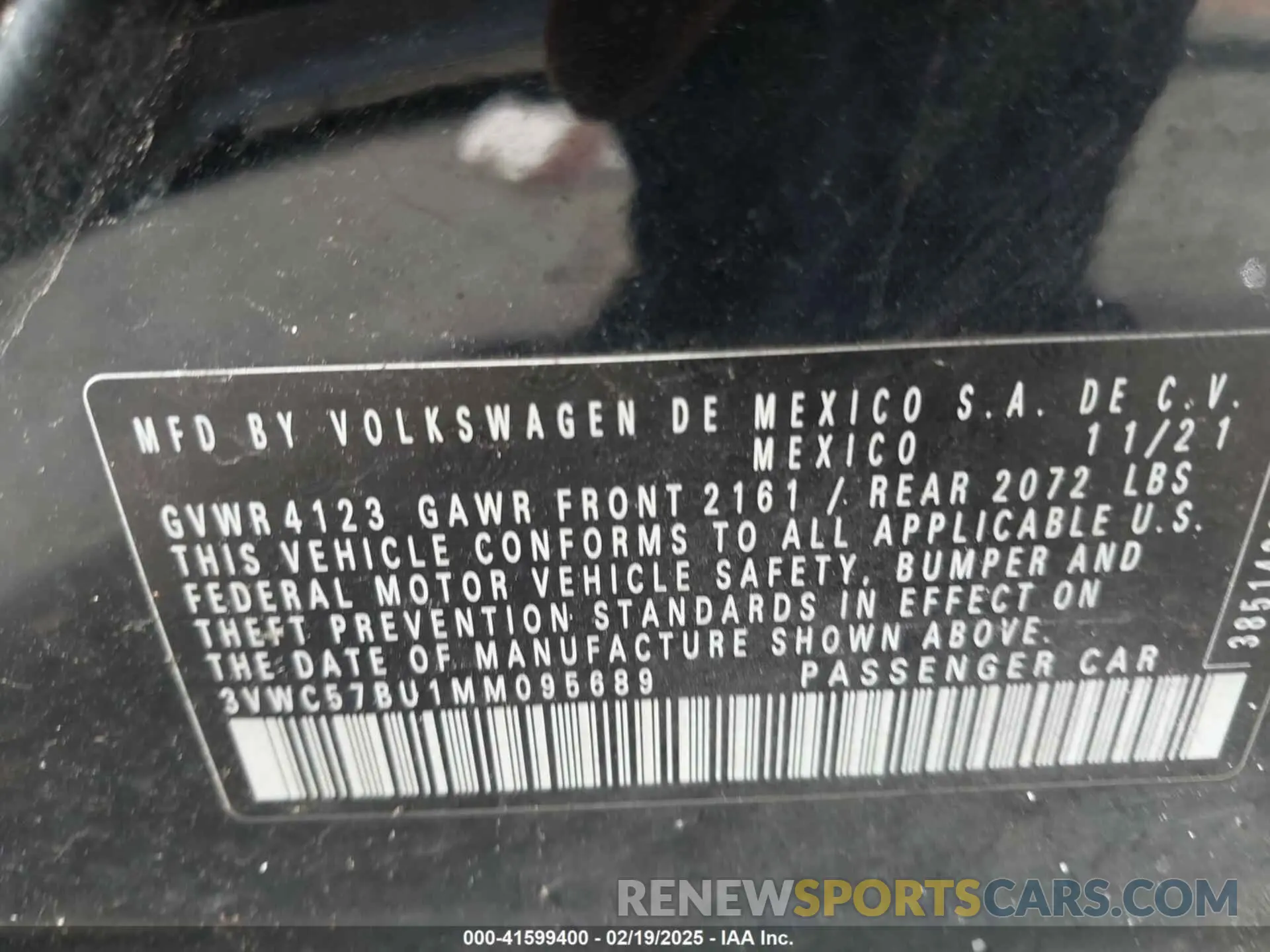 9 Фотография поврежденного автомобиля 3VWC57BU1MM095689 VOLKSWAGEN JETTA 2021