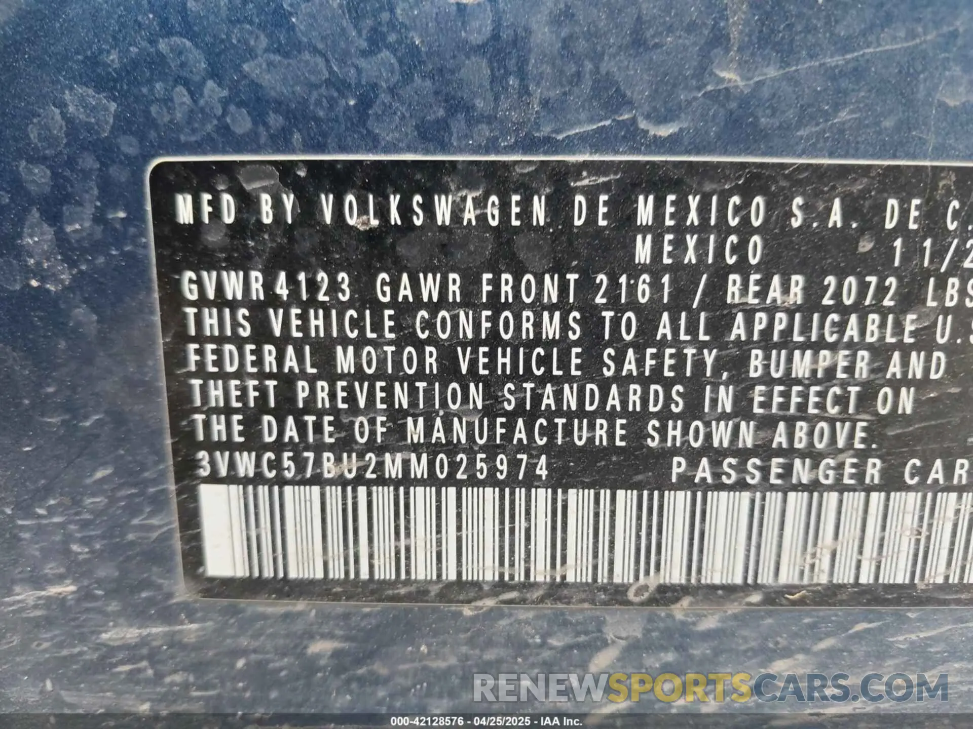 9 Фотография поврежденного автомобиля 3VWC57BU2MM025974 VOLKSWAGEN JETTA 2021