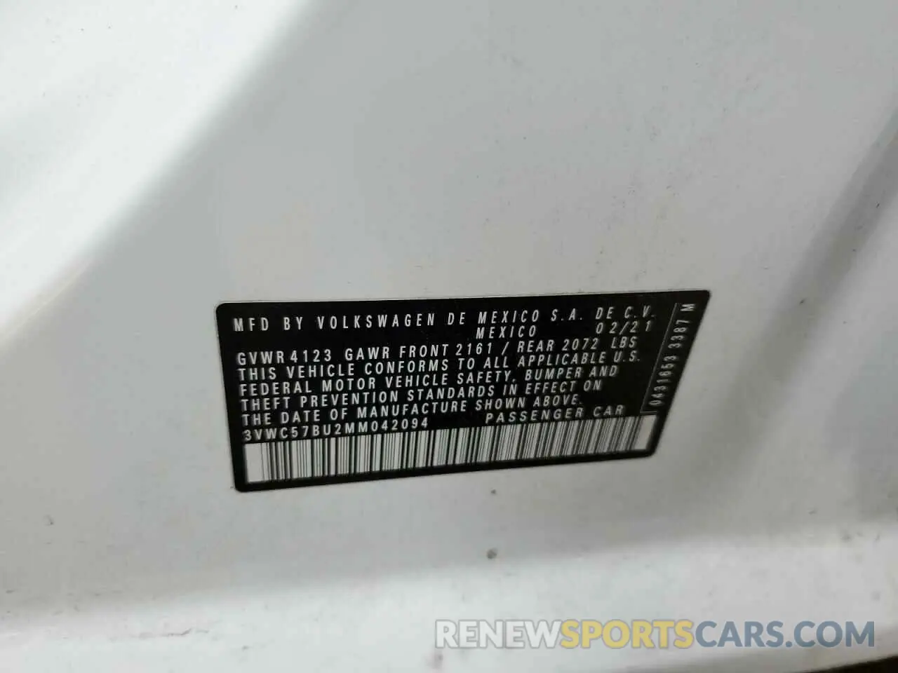 15 Фотография поврежденного автомобиля 3VWC57BU2MM042094 VOLKSWAGEN JETTA 2021