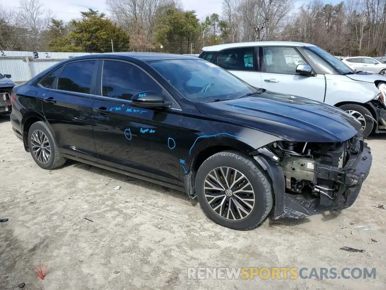 4 Фотография поврежденного автомобиля 3VWC57BU3MM068381 VOLKSWAGEN JETTA 2021