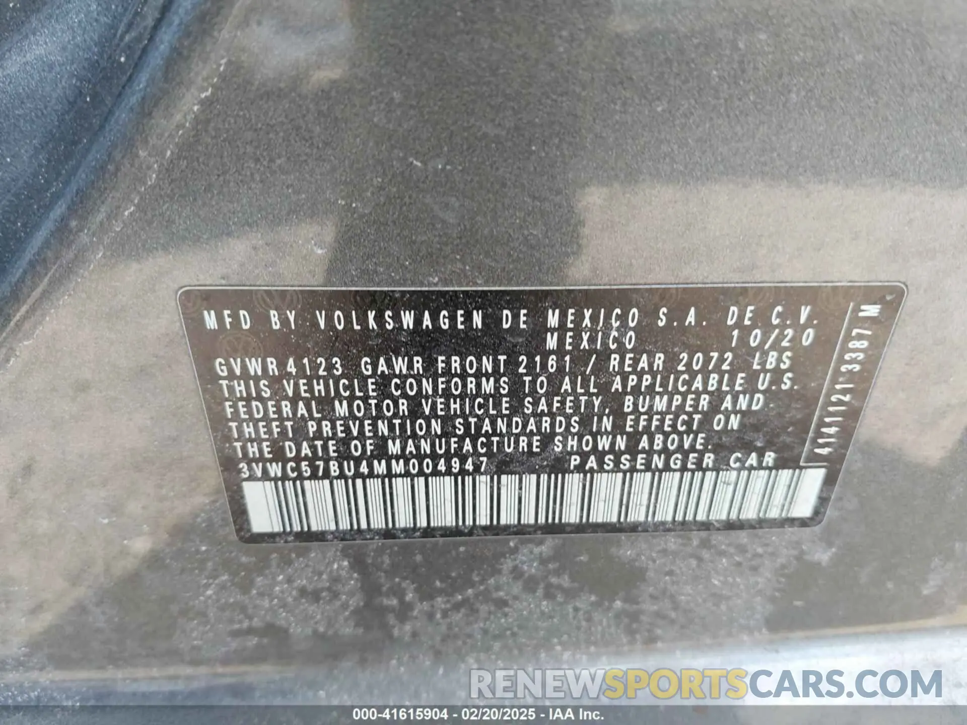 9 Photograph of a damaged car 3VWC57BU4MM004947 VOLKSWAGEN JETTA 2021