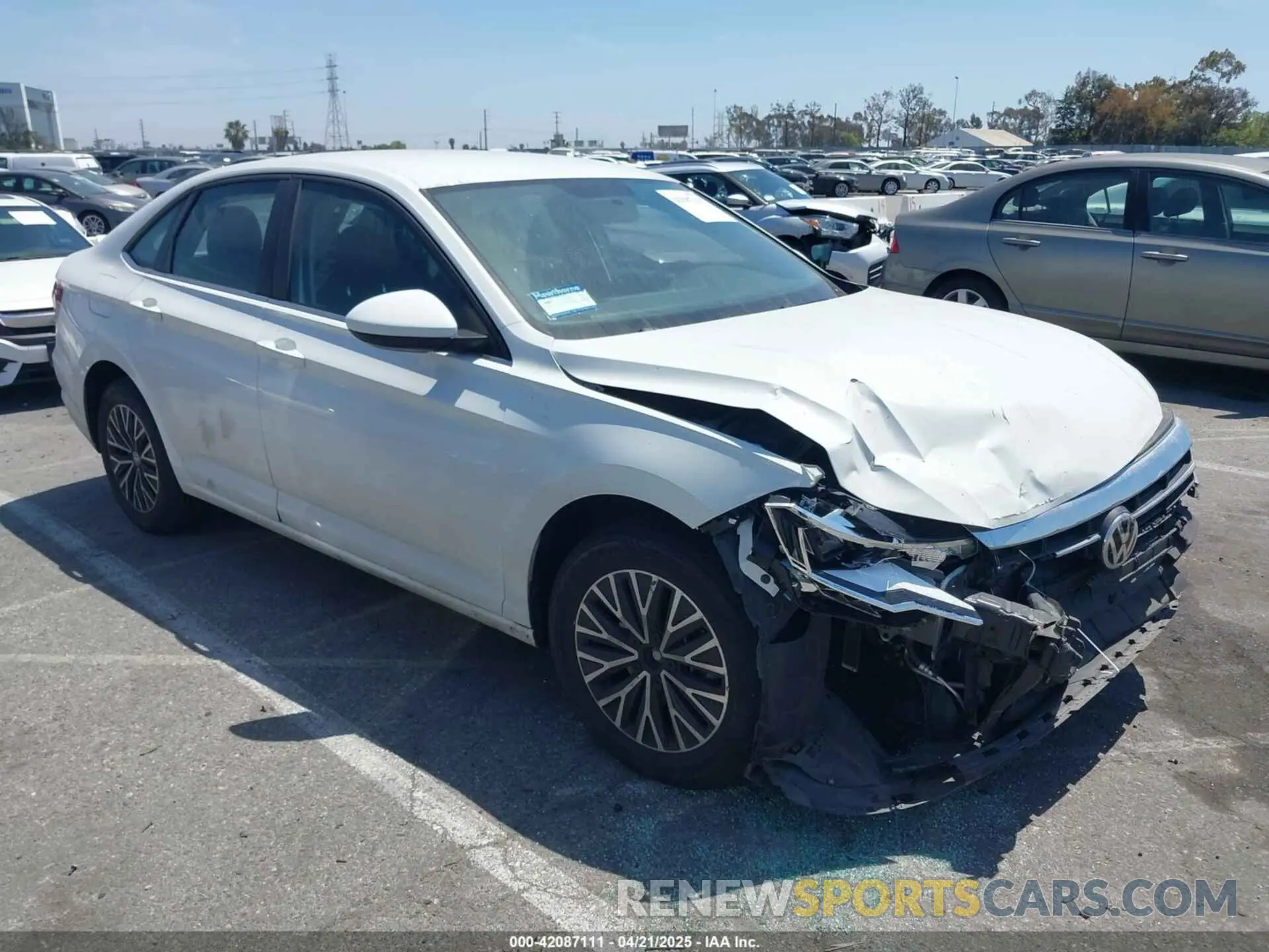 1 Photograph of a damaged car 3VWC57BU4MM037088 VOLKSWAGEN JETTA 2021