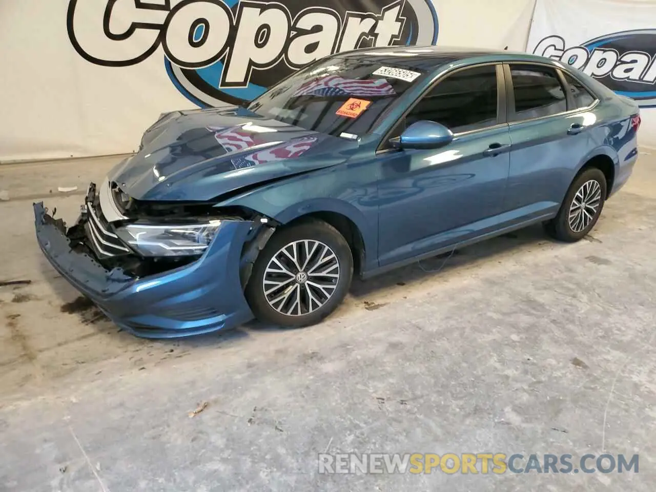 1 Photograph of a damaged car 3VWC57BU4MM045093 VOLKSWAGEN JETTA 2021