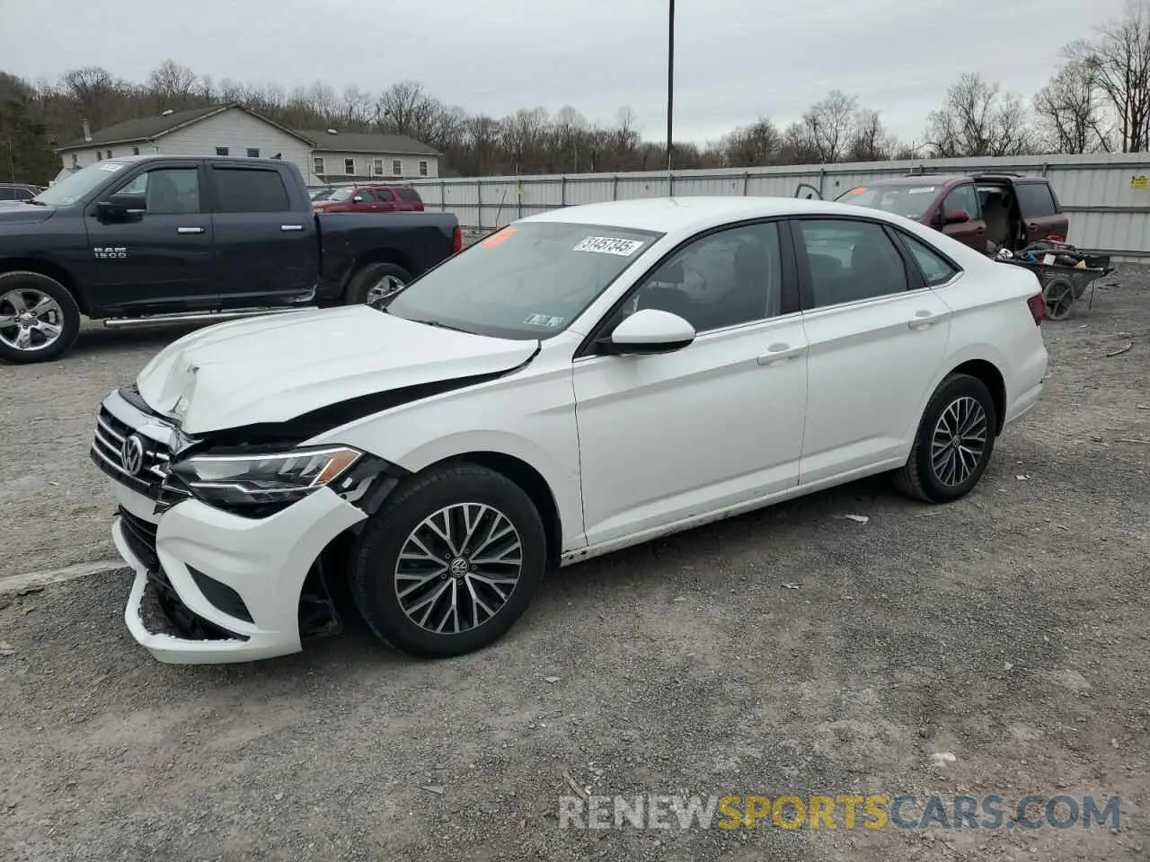 1 Photograph of a damaged car 3VWC57BU4MM045501 VOLKSWAGEN JETTA 2021