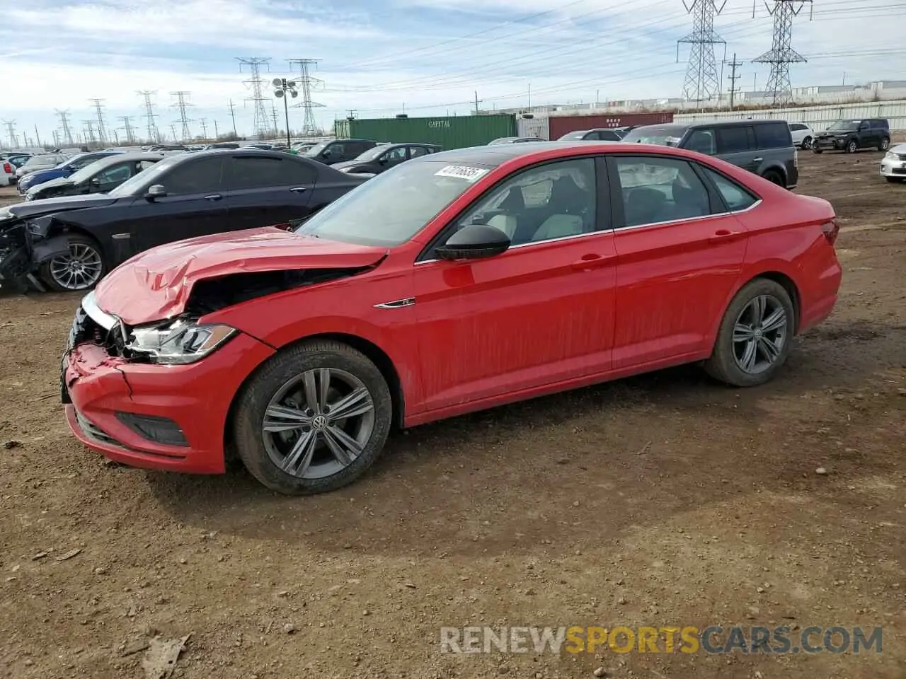 1 Photograph of a damaged car 3VWC57BU6MM033544 VOLKSWAGEN JETTA 2021