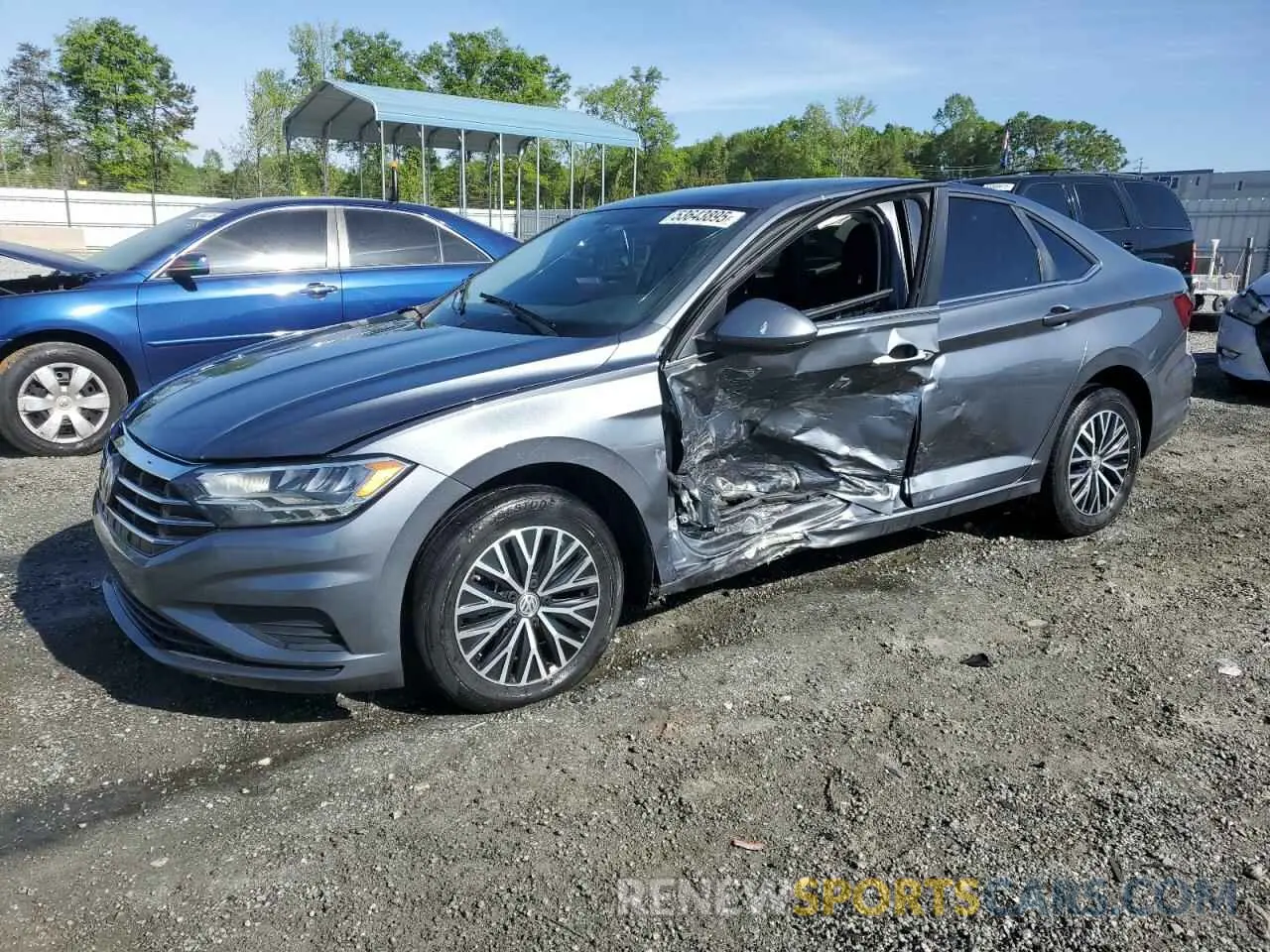 1 Photograph of a damaged car 3VWC57BU7MM011259 VOLKSWAGEN JETTA 2021