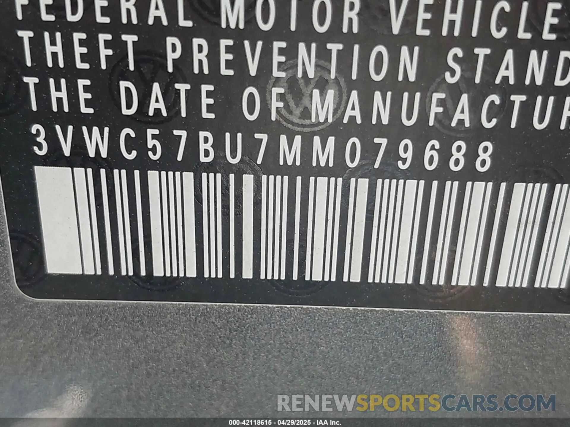 9 Photograph of a damaged car 3VWC57BU7MM079688 VOLKSWAGEN JETTA 2021