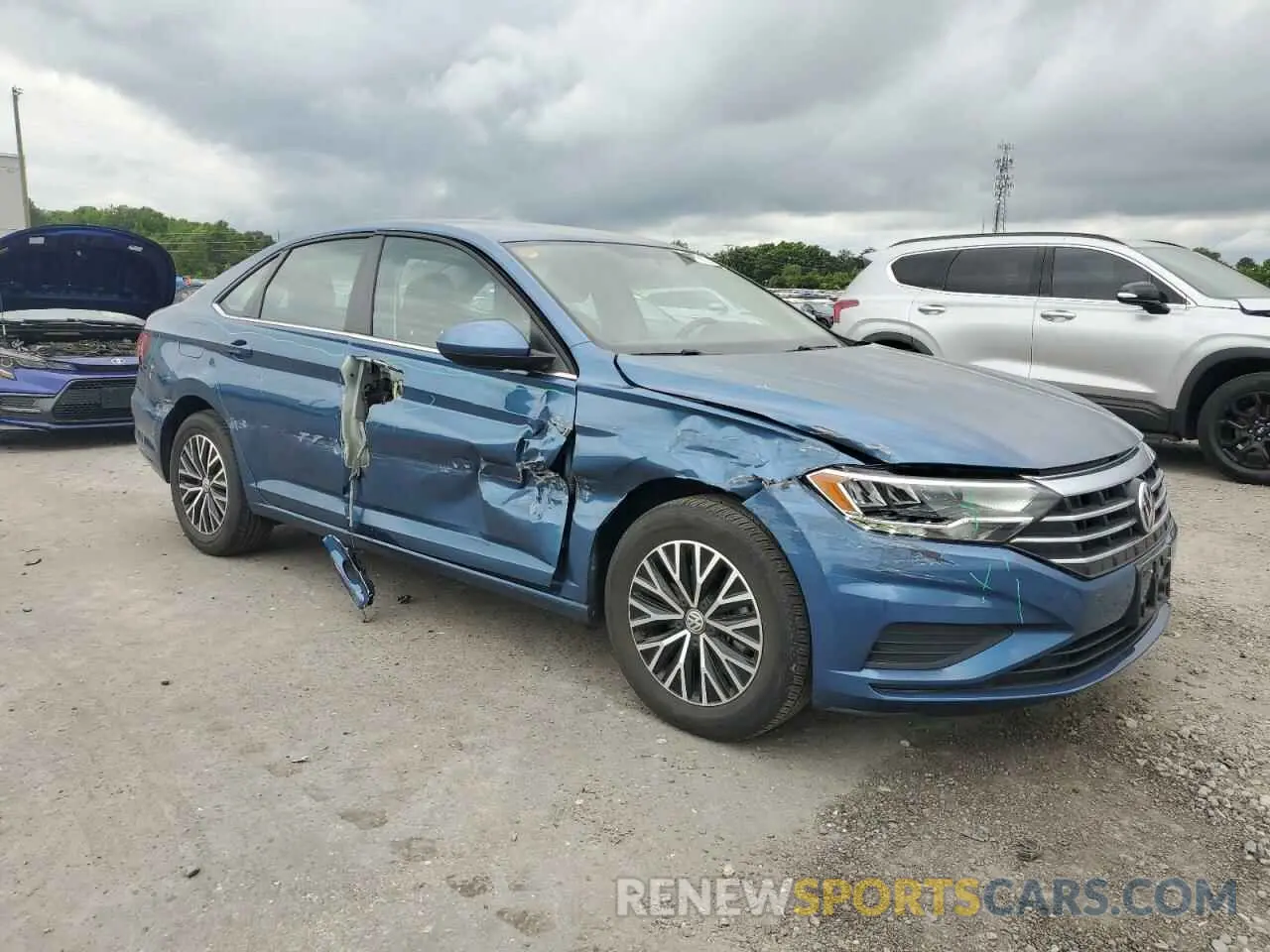 4 Фотография поврежденного автомобиля 3VWC57BU7MM086396 VOLKSWAGEN JETTA 2021