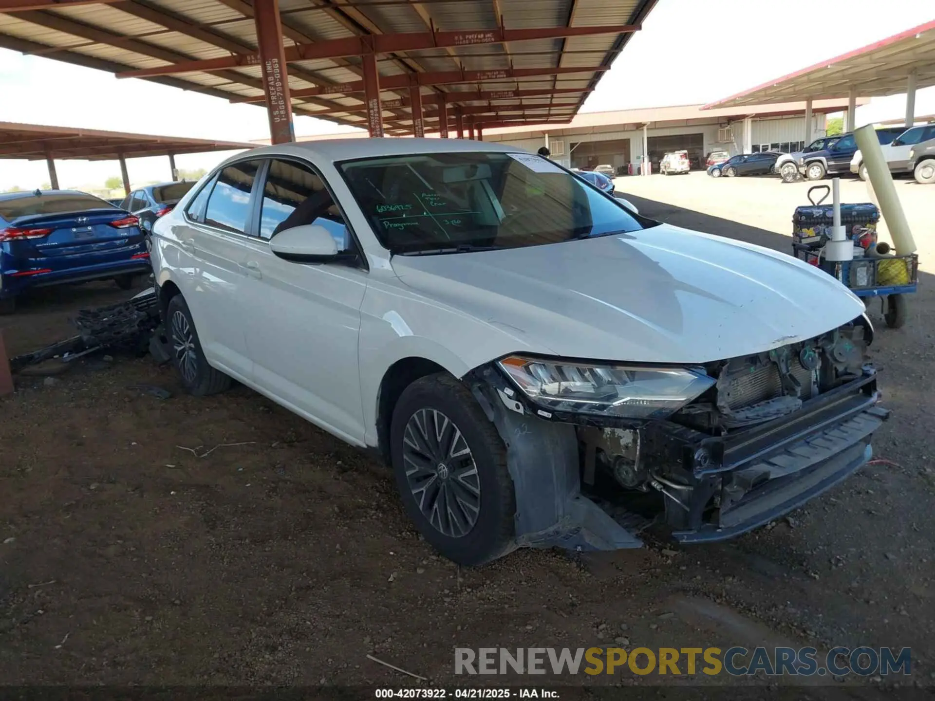 1 Photograph of a damaged car 3VWC57BU8MM021217 VOLKSWAGEN JETTA 2021
