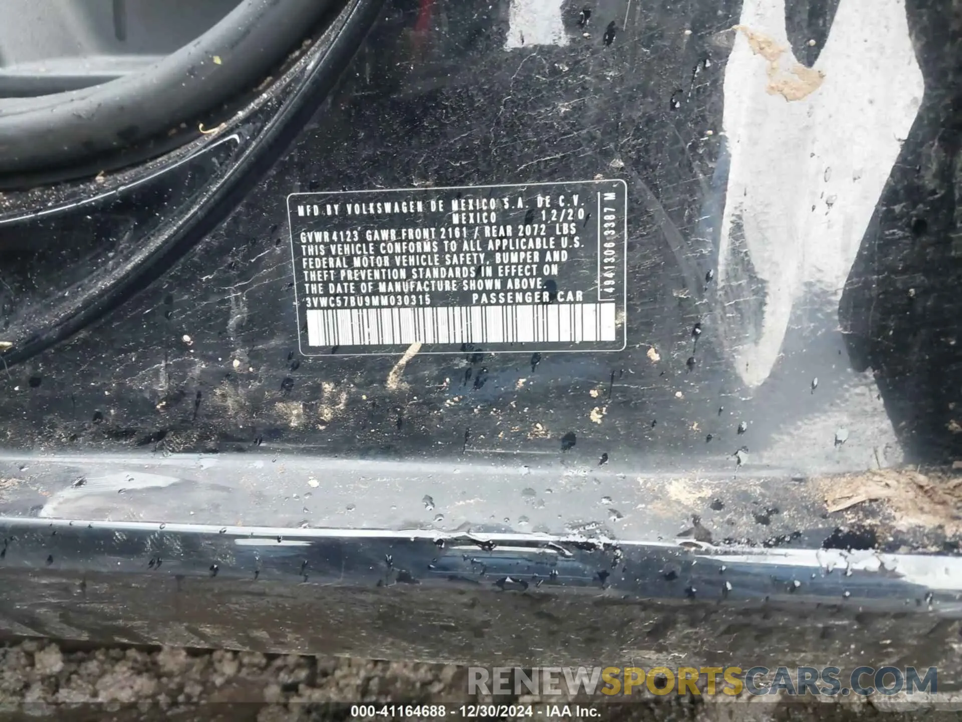 9 Фотография поврежденного автомобиля 3VWC57BU9MM030315 VOLKSWAGEN JETTA 2021
