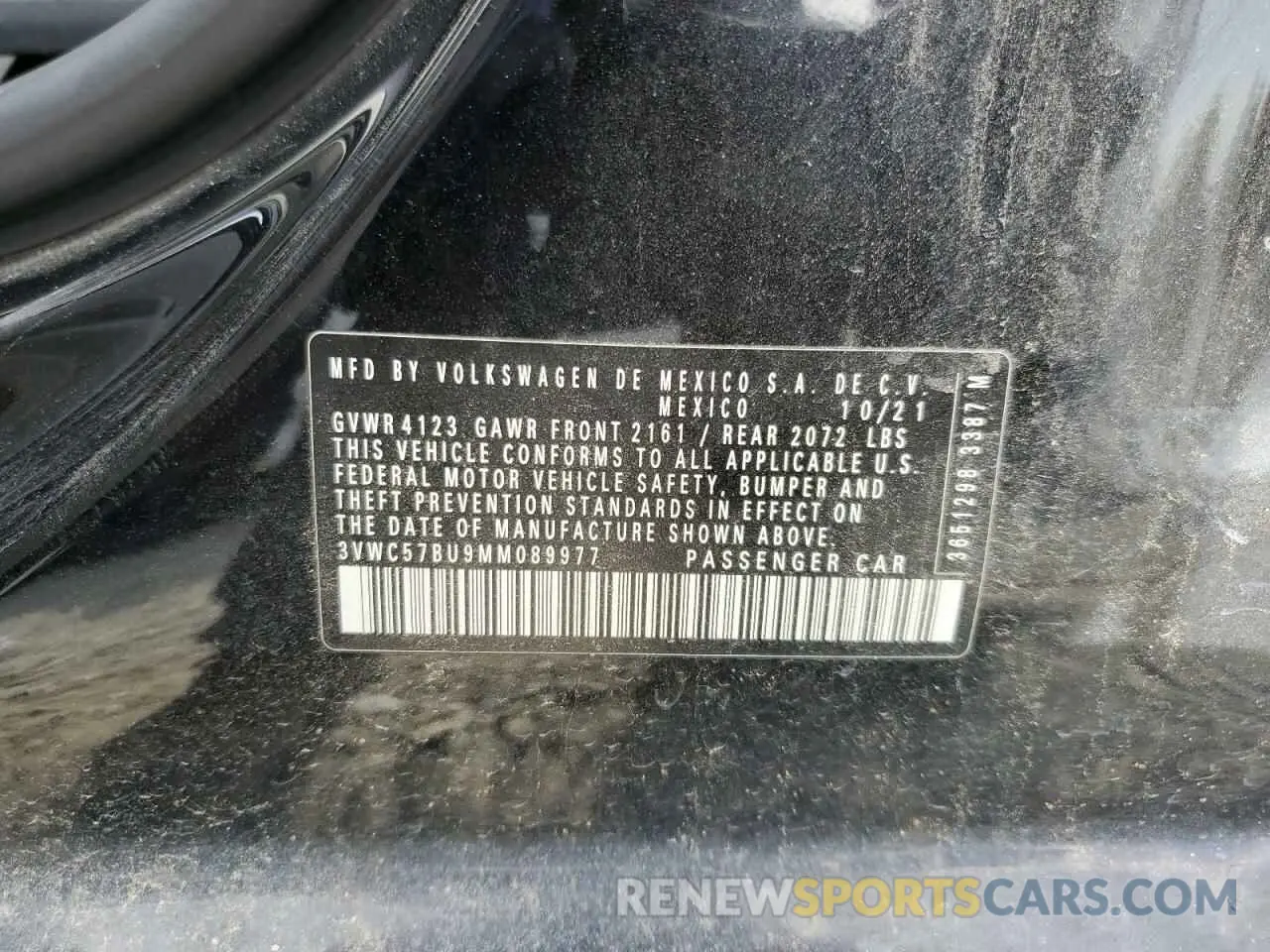 12 Photograph of a damaged car 3VWC57BU9MM089977 VOLKSWAGEN JETTA 2021