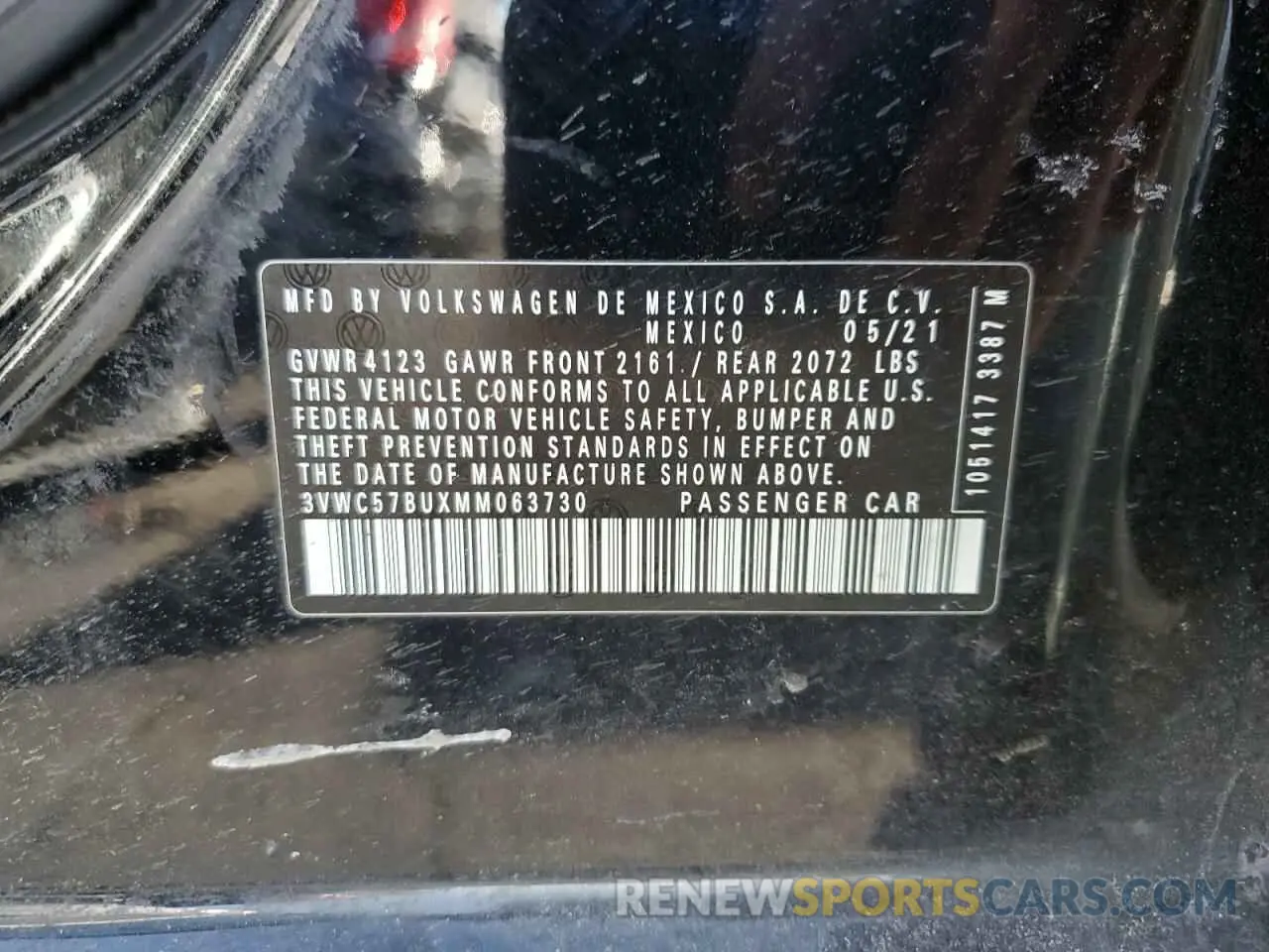 14 Фотография поврежденного автомобиля 3VWC57BUXMM063730 VOLKSWAGEN JETTA 2021