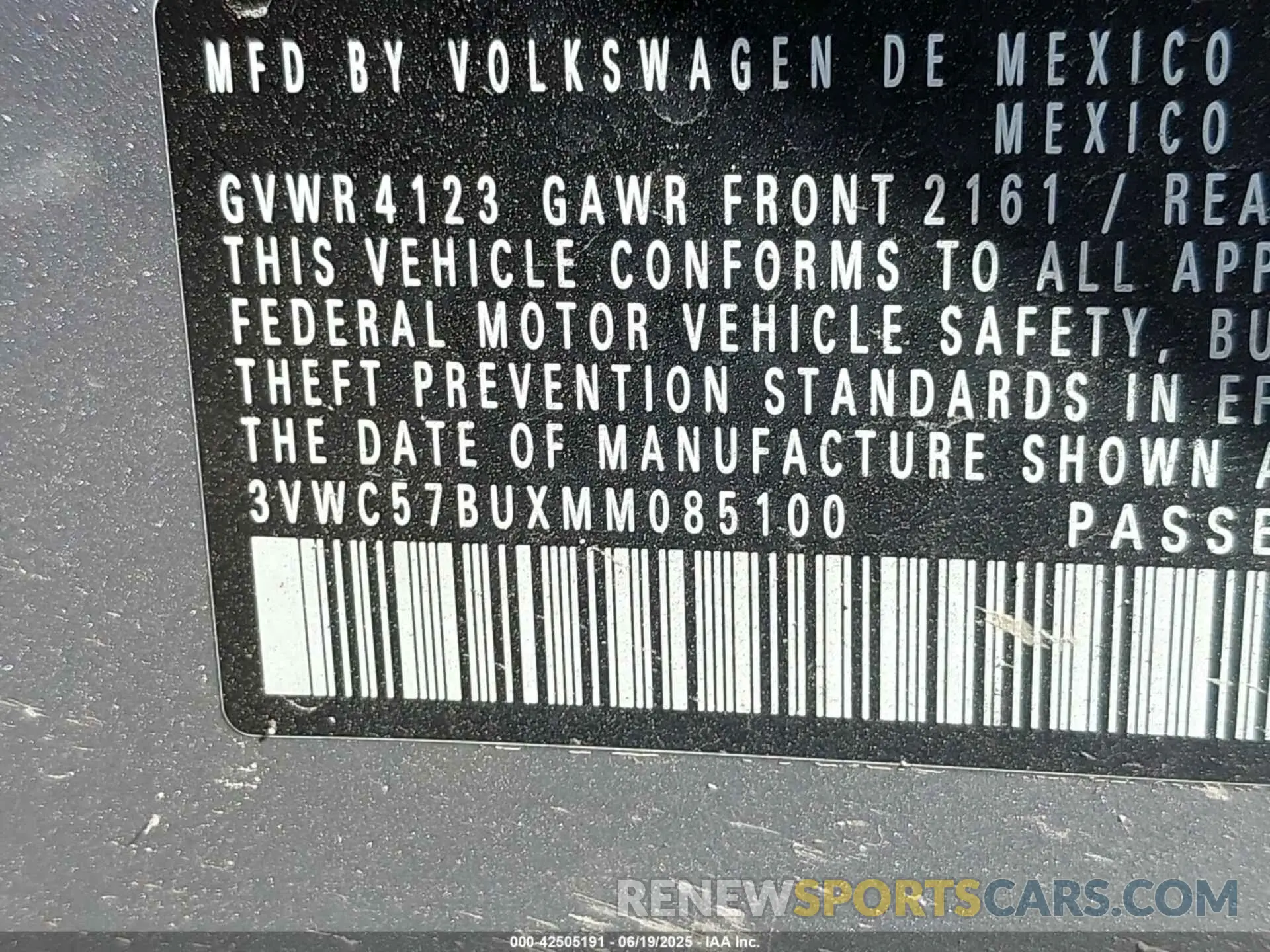 9 Фотография поврежденного автомобиля 3VWC57BUXMM085100 VOLKSWAGEN JETTA 2021