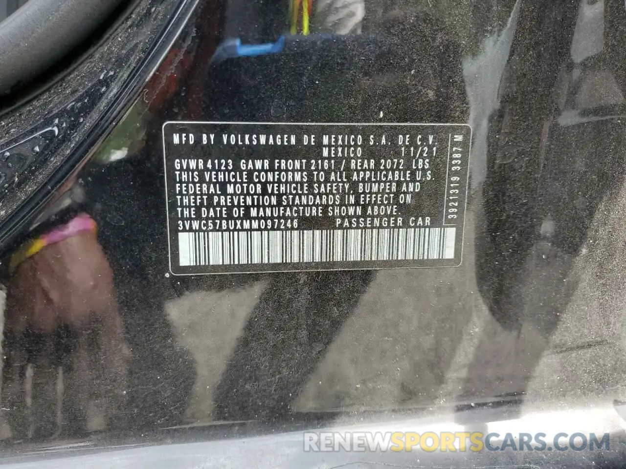 13 Photograph of a damaged car 3VWC57BUXMM097246 VOLKSWAGEN JETTA 2021