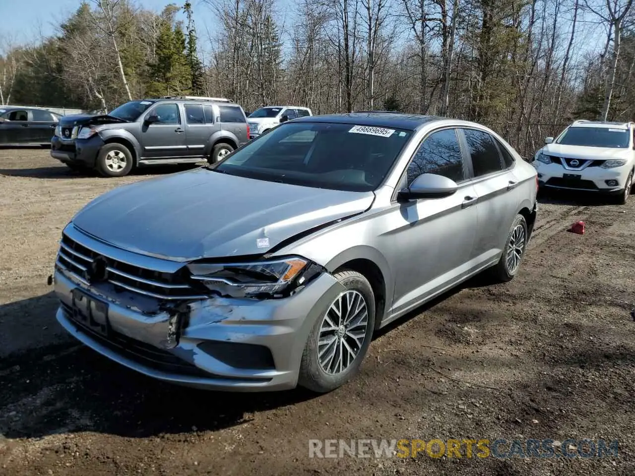 1 Photograph of a damaged car 3VWE57BU0MM061879 VOLKSWAGEN JETTA 2021