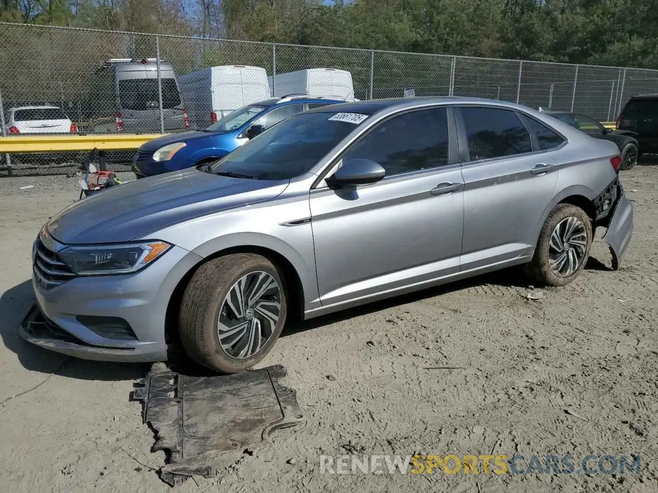 1 Photograph of a damaged car 3VWE57BU1MM030074 VOLKSWAGEN JETTA 2021