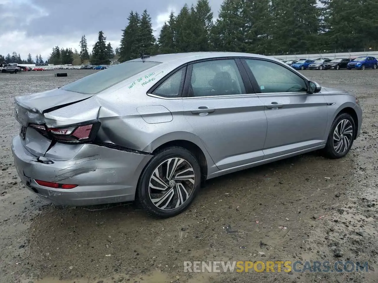 3 Фотография поврежденного автомобиля 3VWE57BU2MM019908 VOLKSWAGEN JETTA 2021