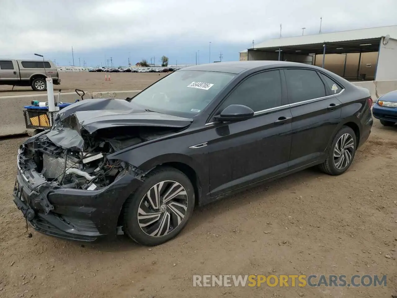 1 Photograph of a damaged car 3VWE57BU7MM018544 VOLKSWAGEN JETTA 2021